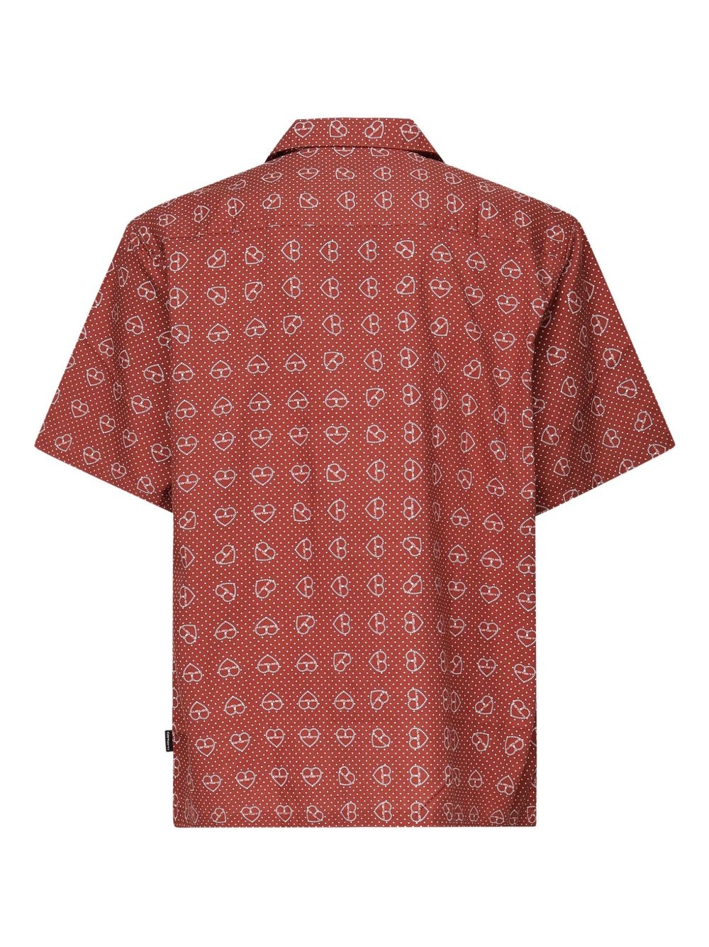 heart-print short-sleeve shirt - 2