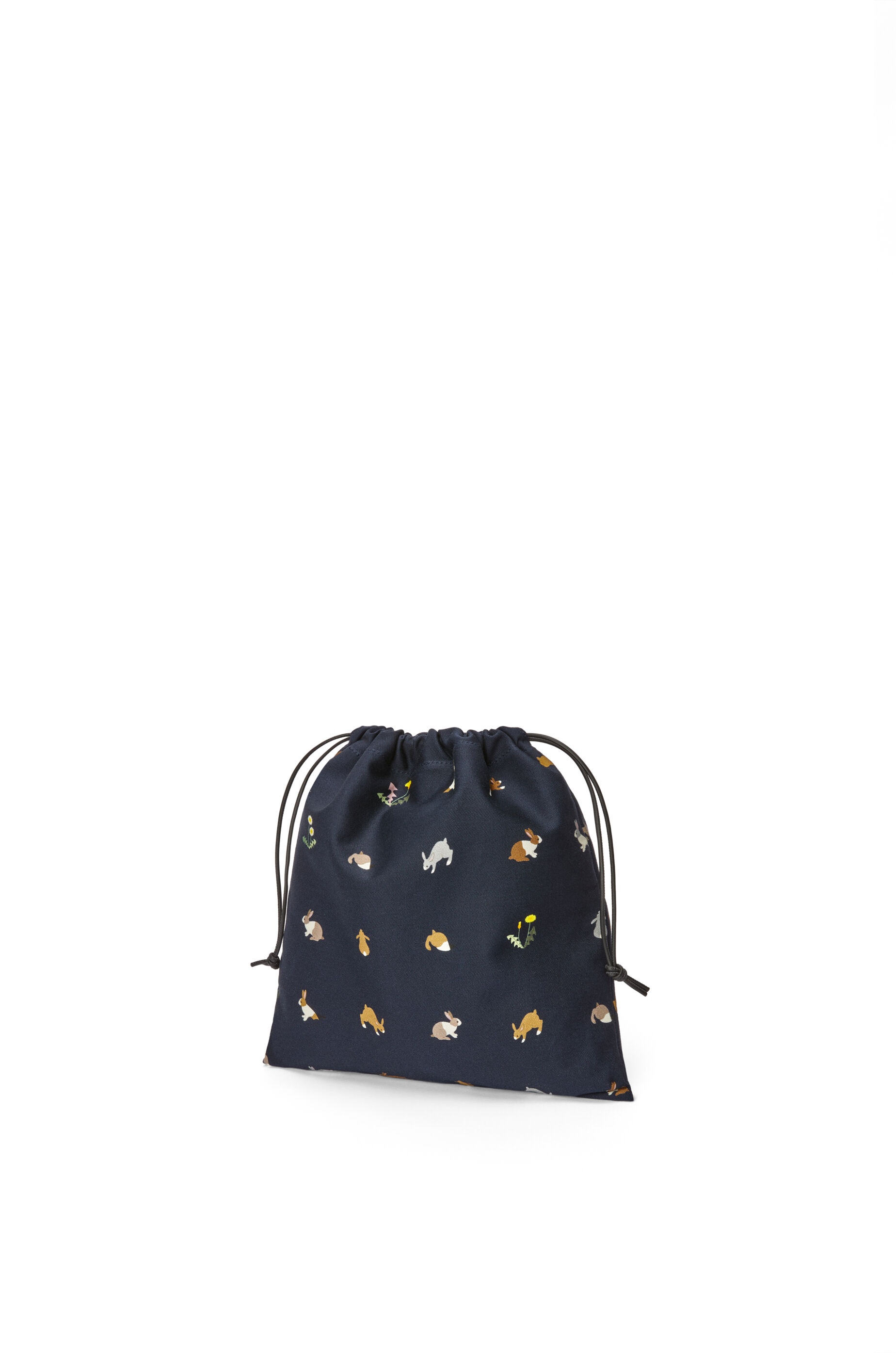 Bunny small drawstring pouch in canvas - 2