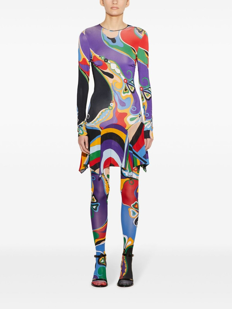 PUCCI Orchidee-print mini dress outlook
