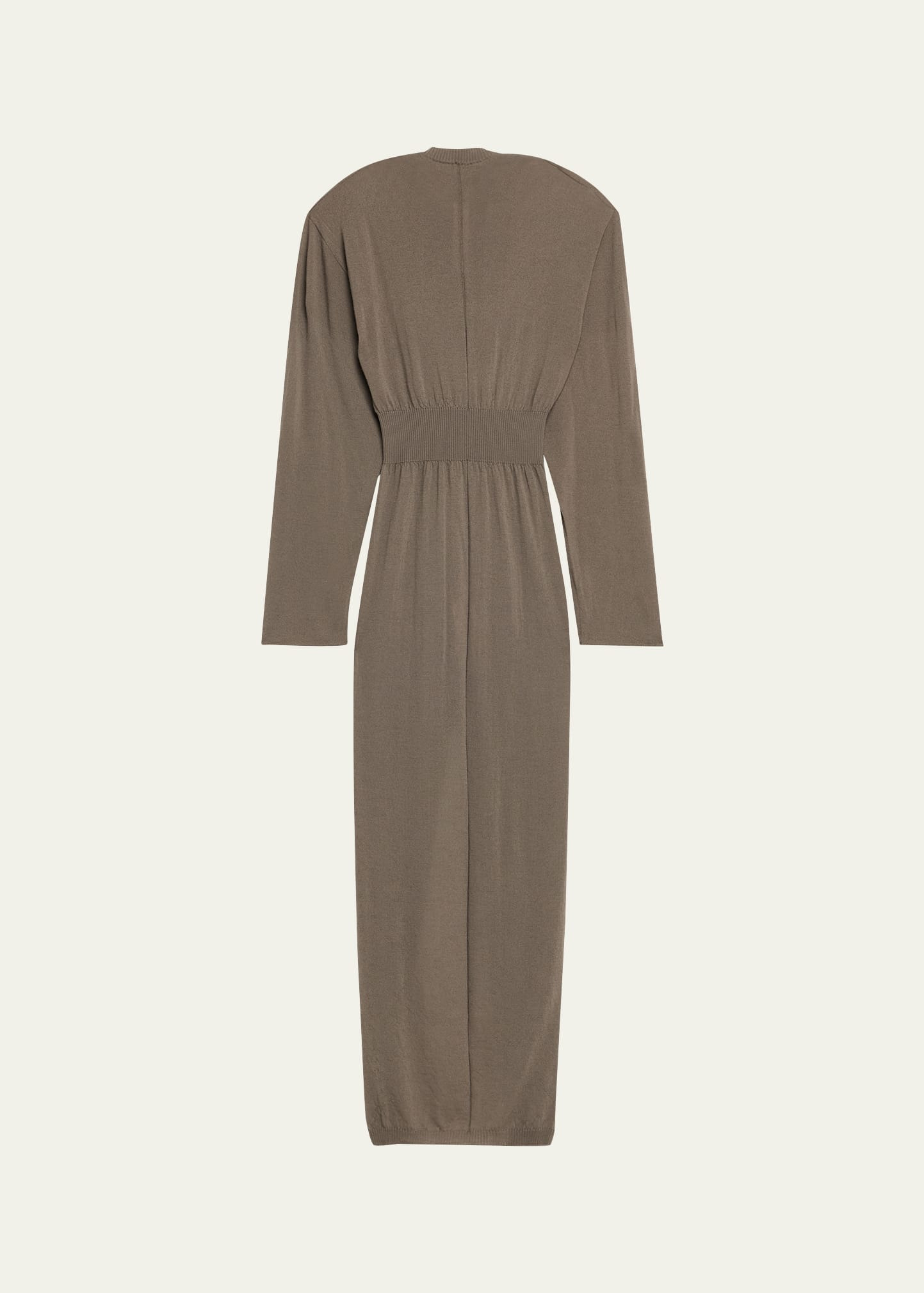 Hooded Draped Maxi Sweater Dress - 1