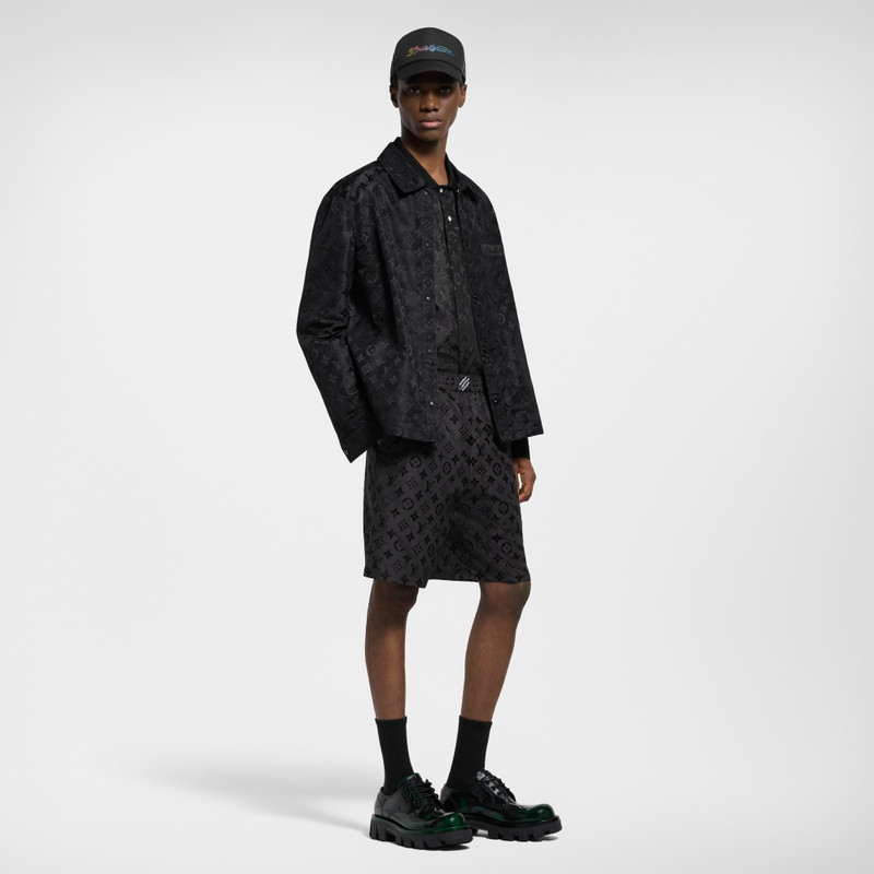 Louis Vuitton Monogram Moire Jacquard Silk Shorts outlook