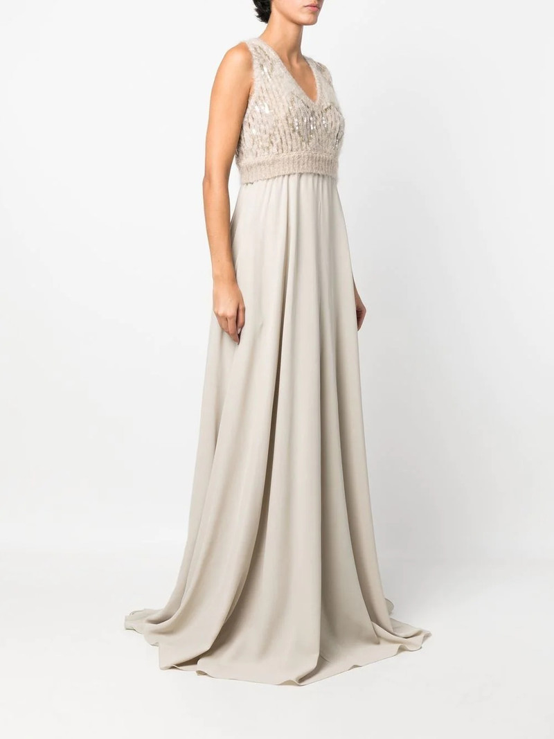 sequin-embellished sleeveless gown 3