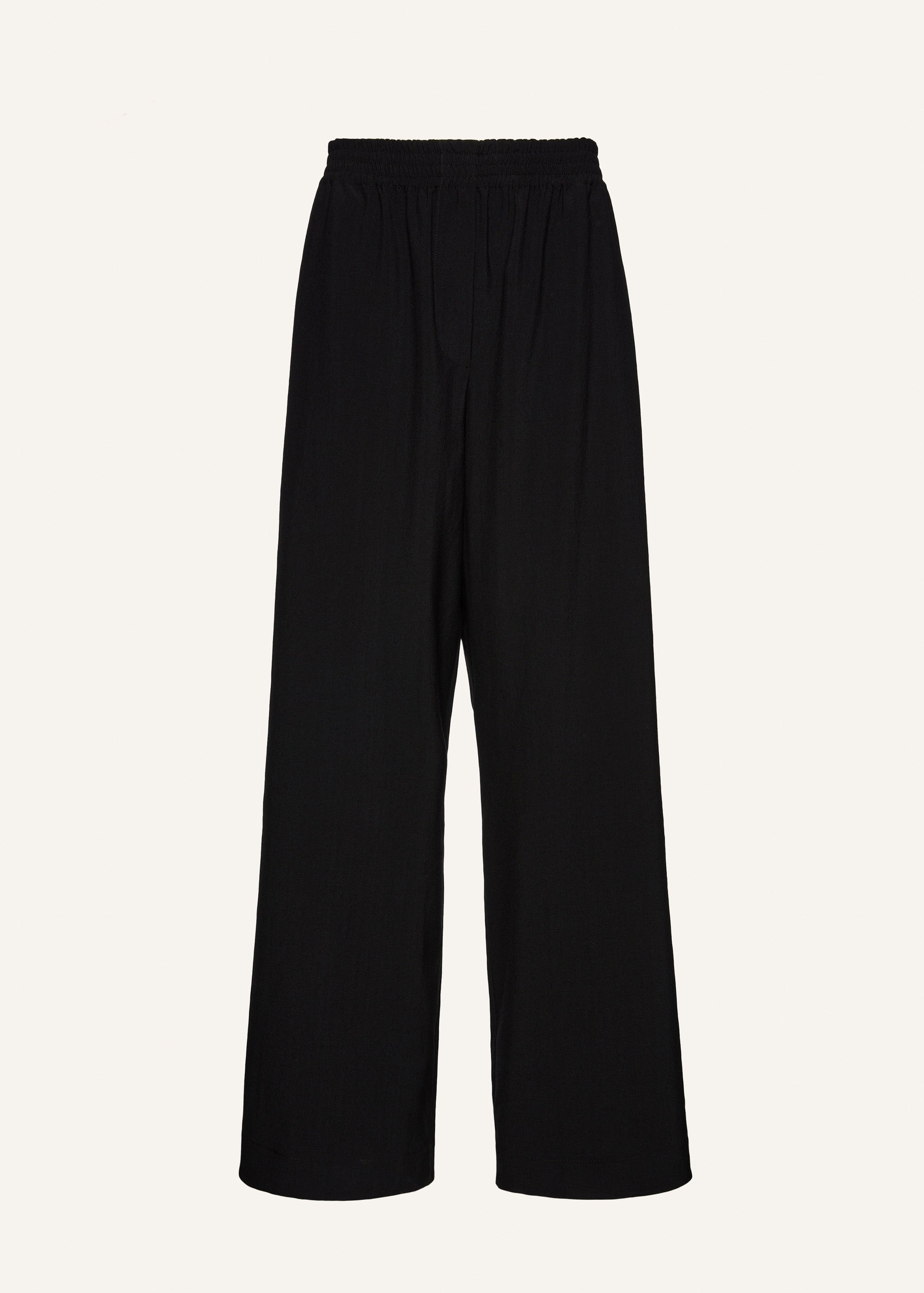 Elastic waistband trousers in black - 2