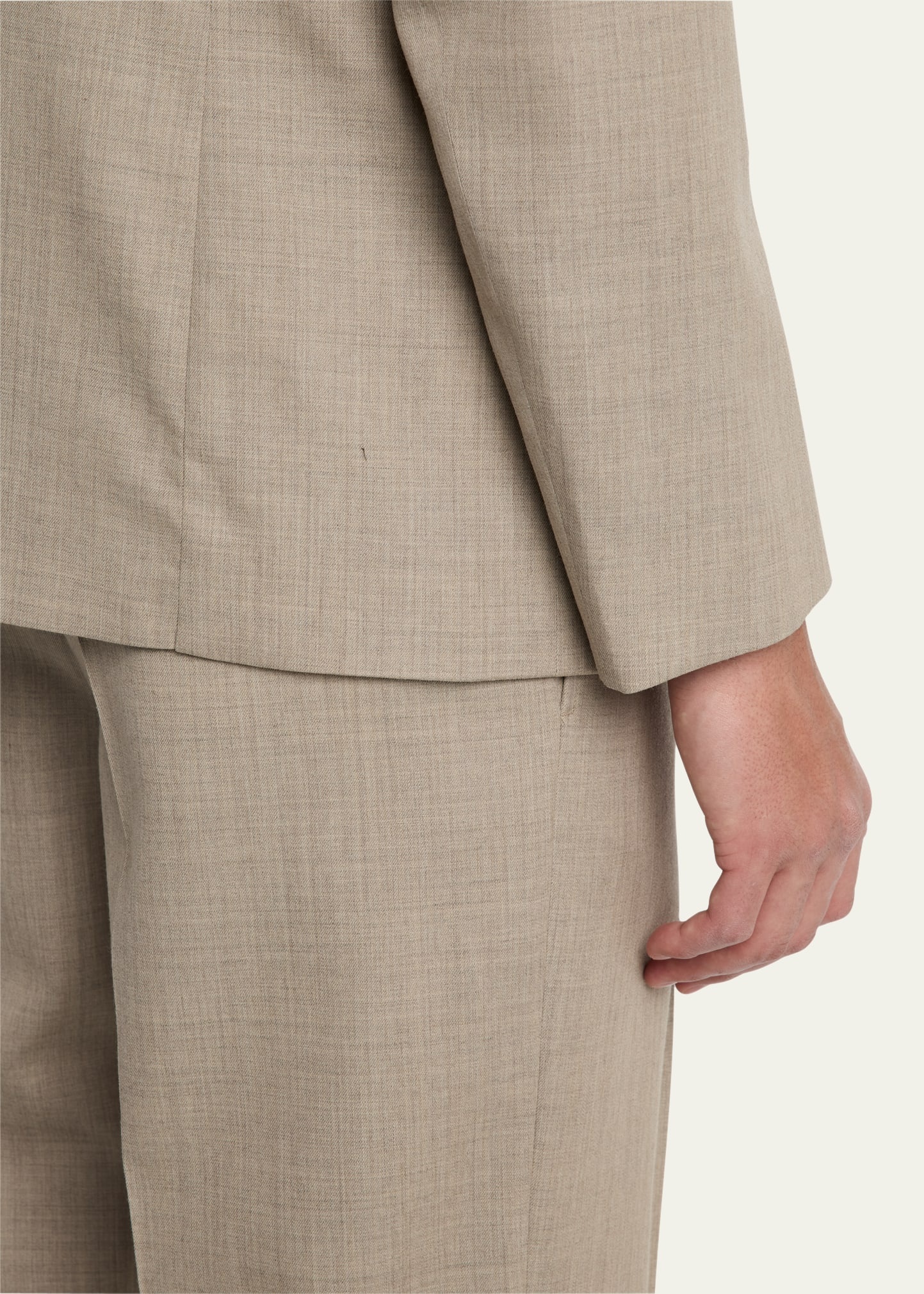 Men's Double-Breasted Wool Blazer - 7