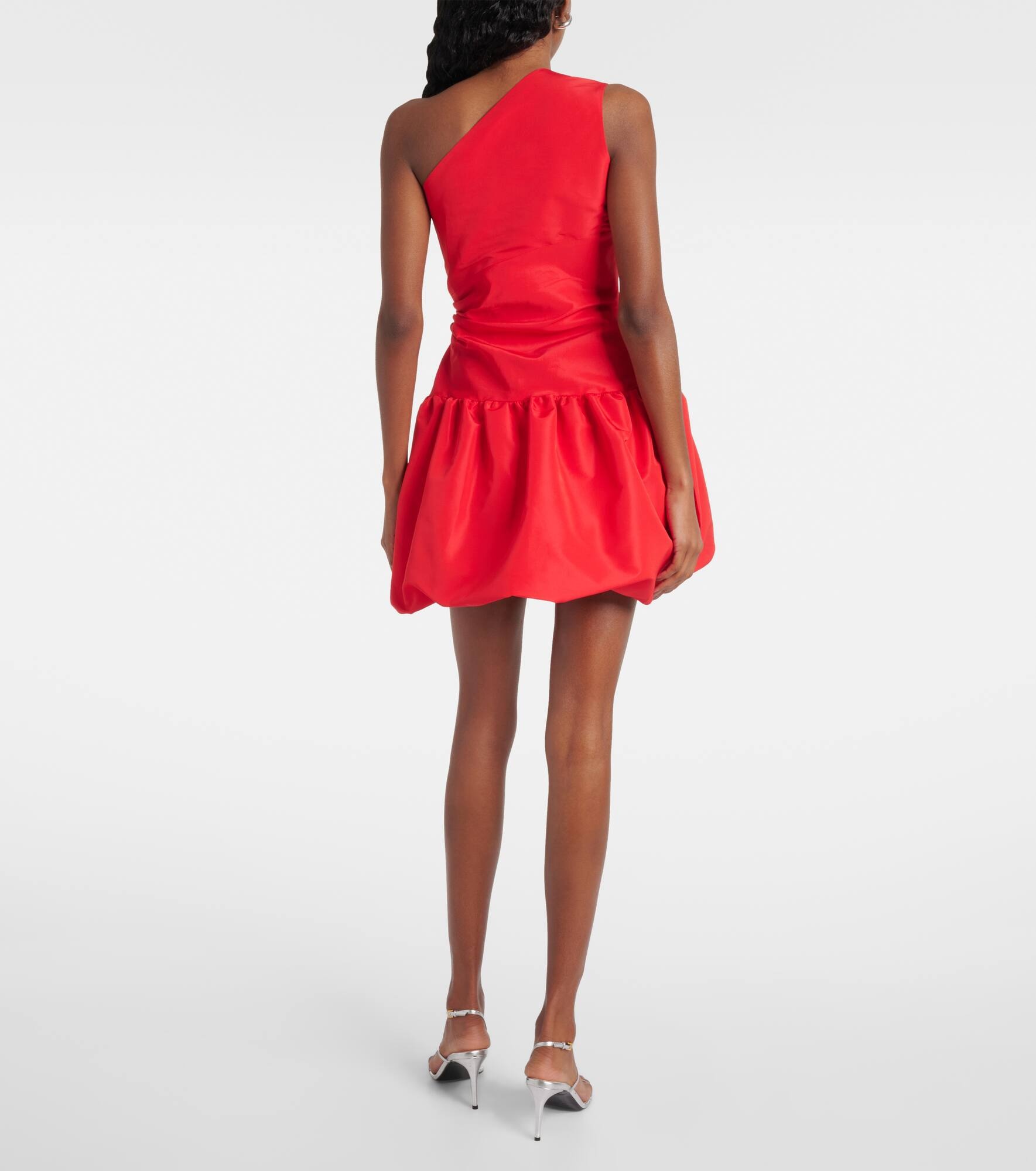 Asymmetric balloon minidress - 3