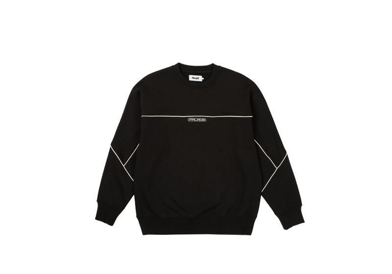 PIPED CREW BLACK 1