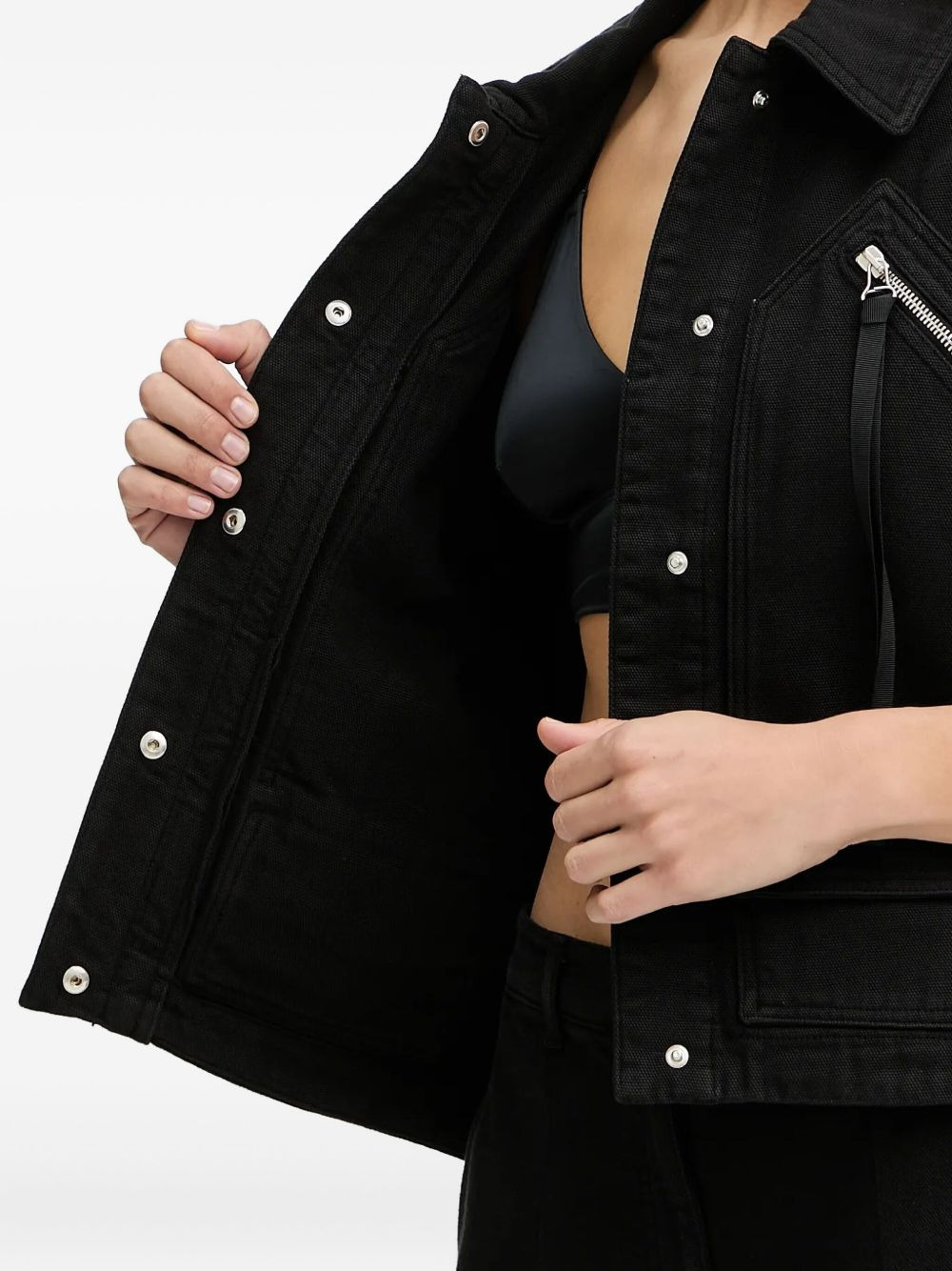 zip-fastening pocket gilet - 5