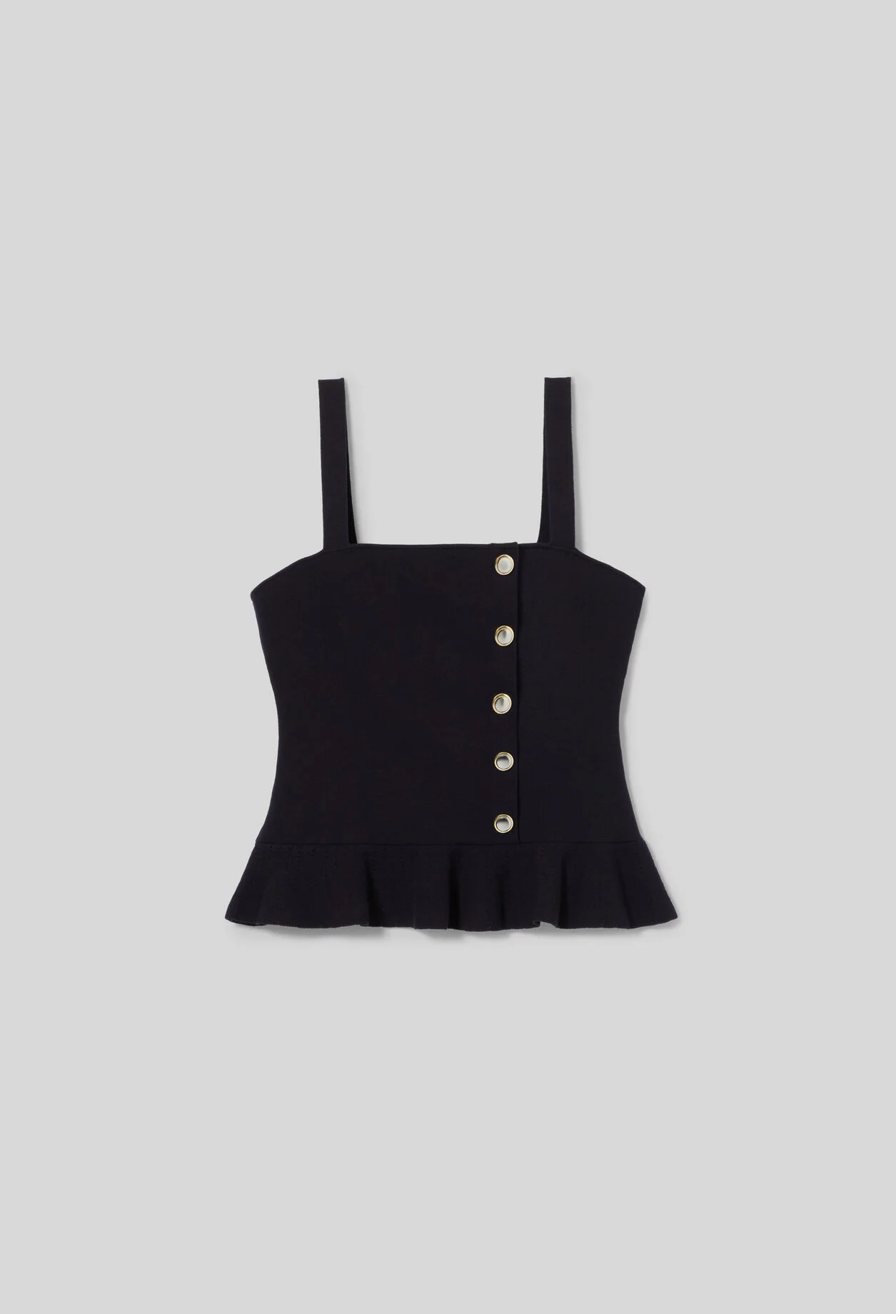 RUFFLED KNITTED TOP - 1