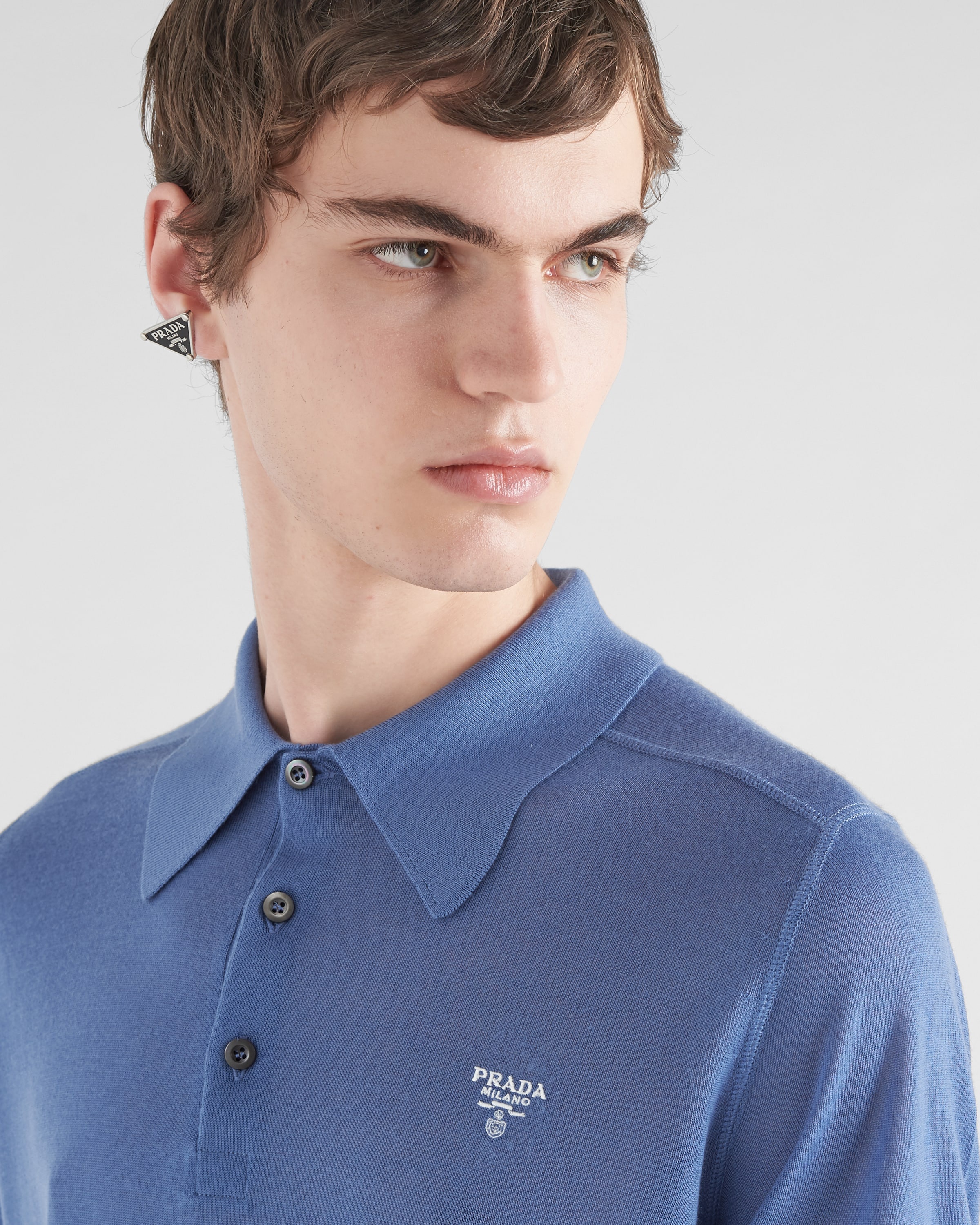 Cashmere polo shirt - 3