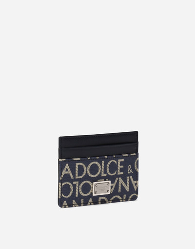Dolce & Gabbana Coated jacquard card holder outlook