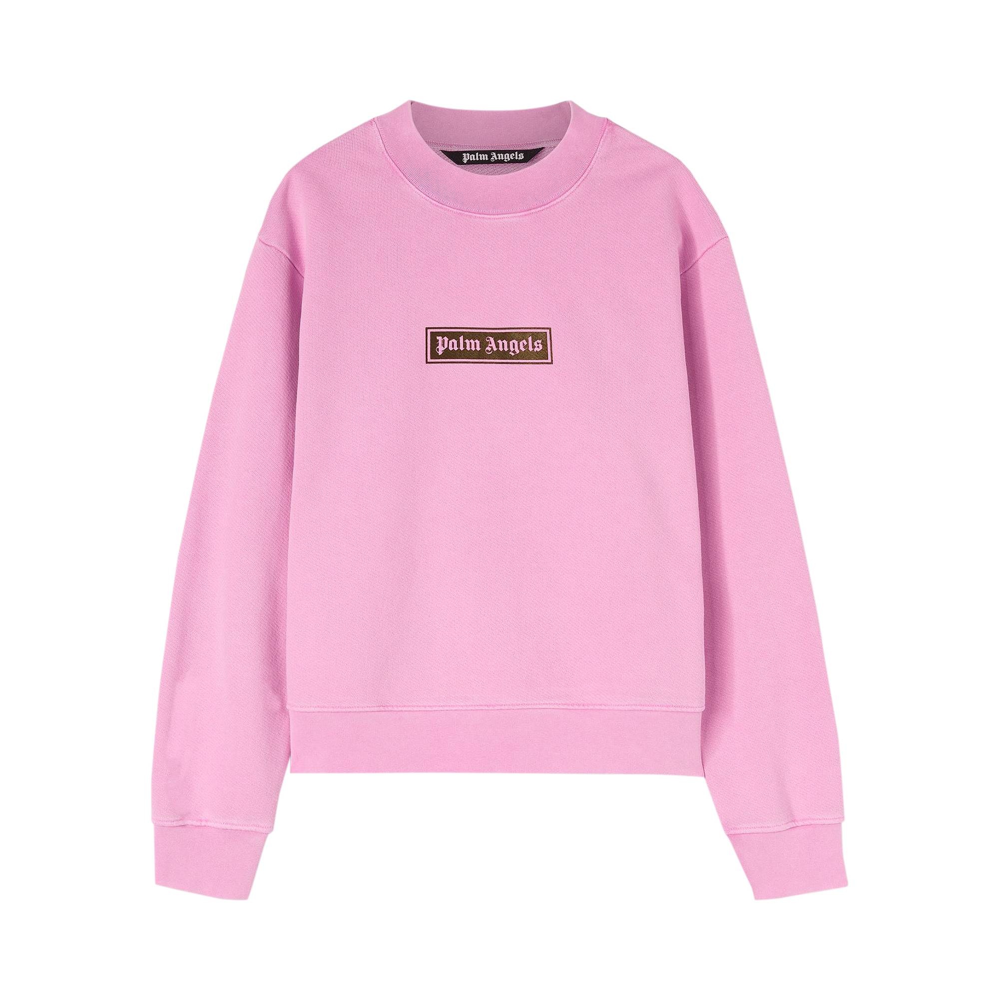 Palm Angels GD Box Logo Crew 'Fuchsia/Black' - 1