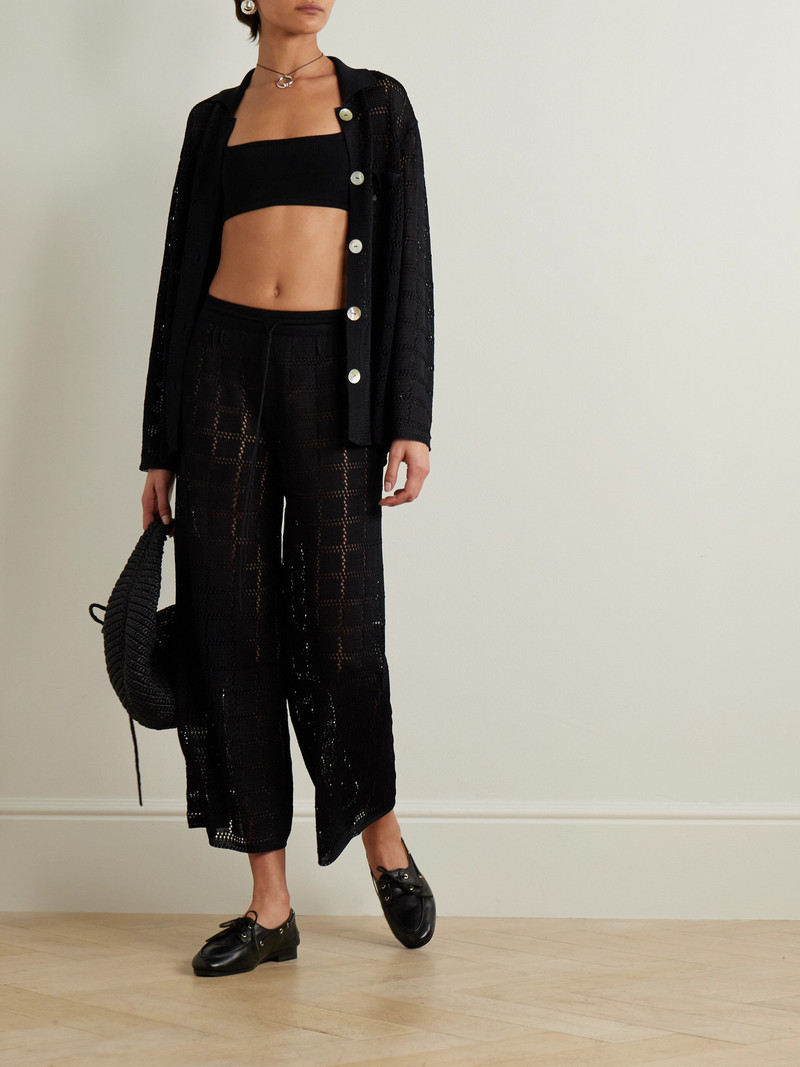 CALLE DEL MAR Ribbed-knit Bandeau Top outlook