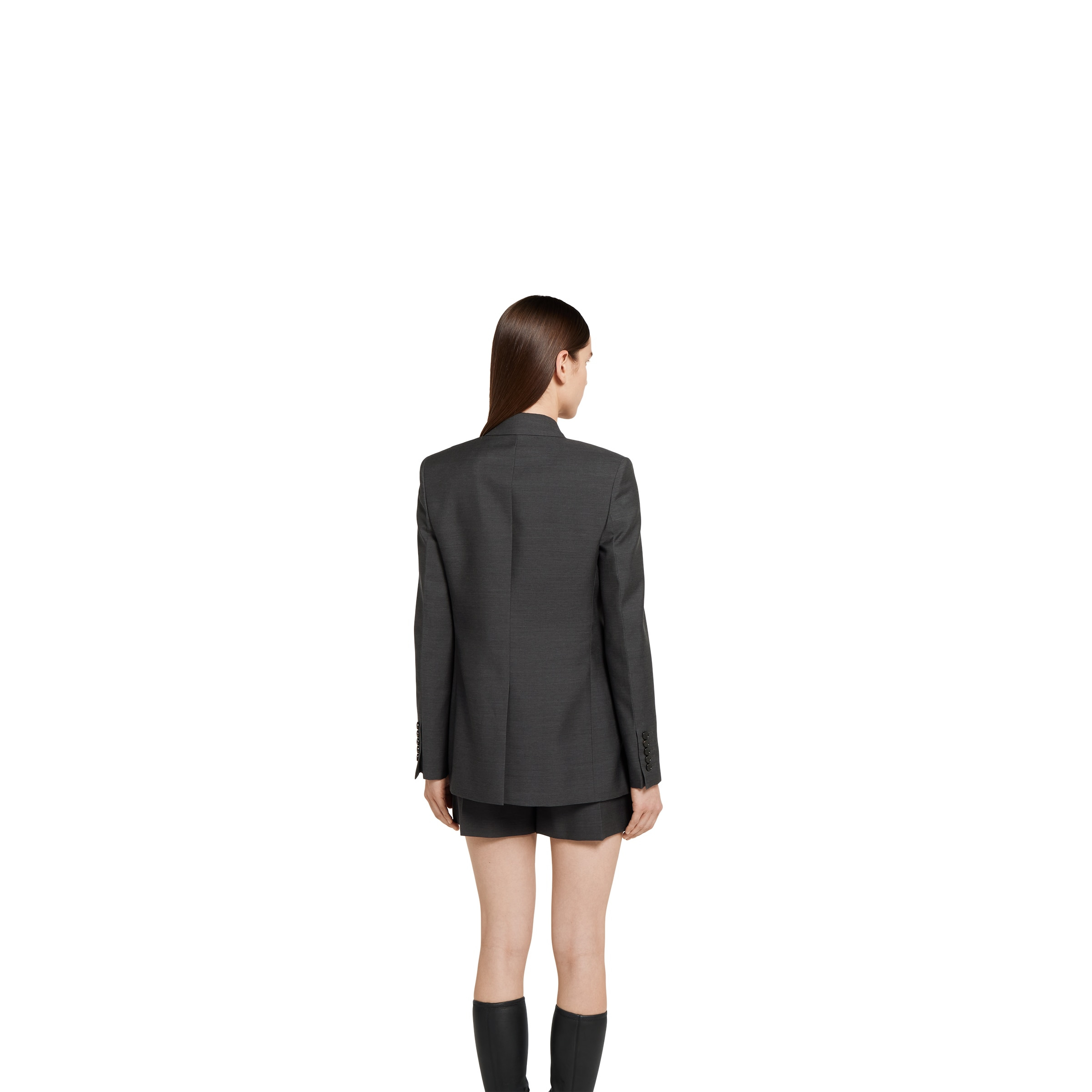 Wool double-breasted jacket - 4
