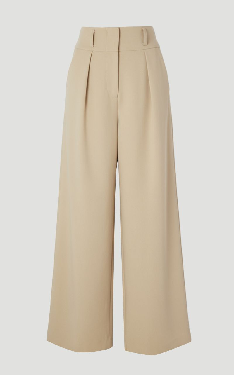 Compact Stretch Essential Tailored Wide Leg Trouser 4