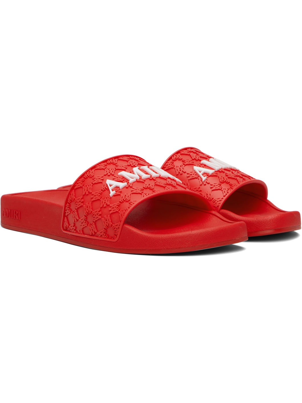 Red MA Quad Pool Slides - 4