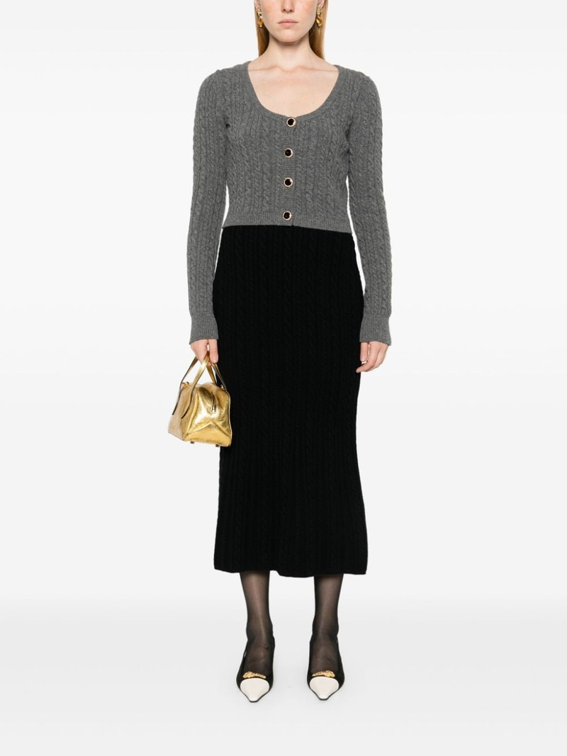 Alessandra Rich knitted wool cardigan outlook