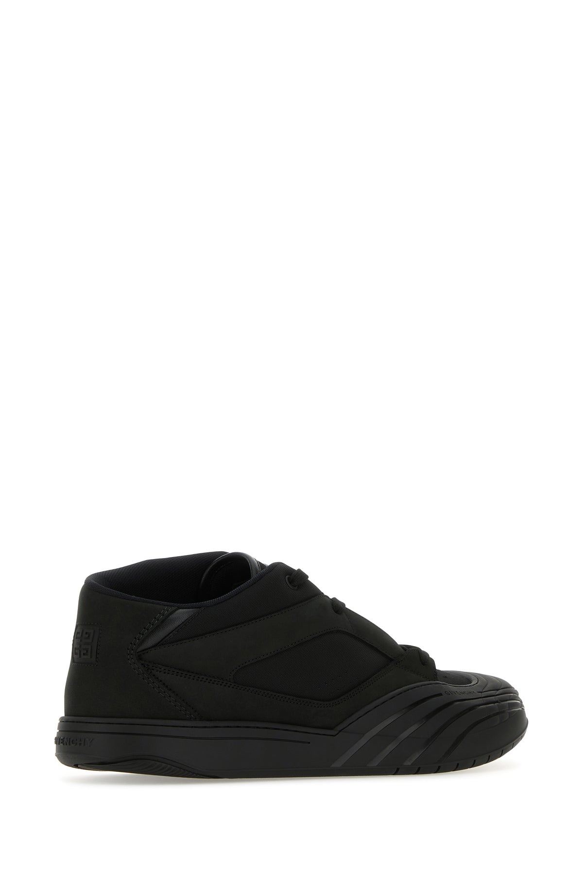 Black canvas, rubber and leather sneakers - 3
