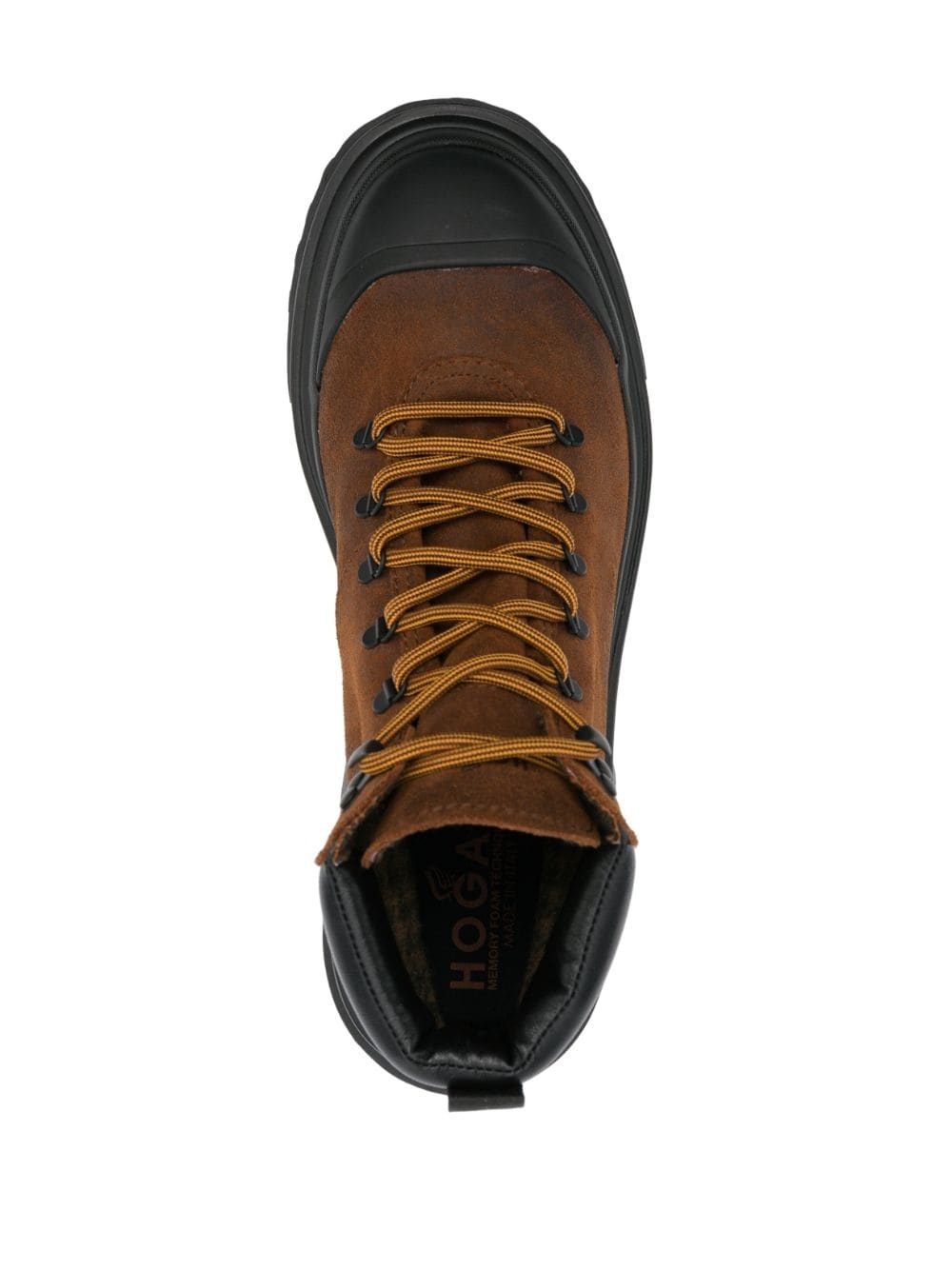 H619 lace-up leather boots - 4