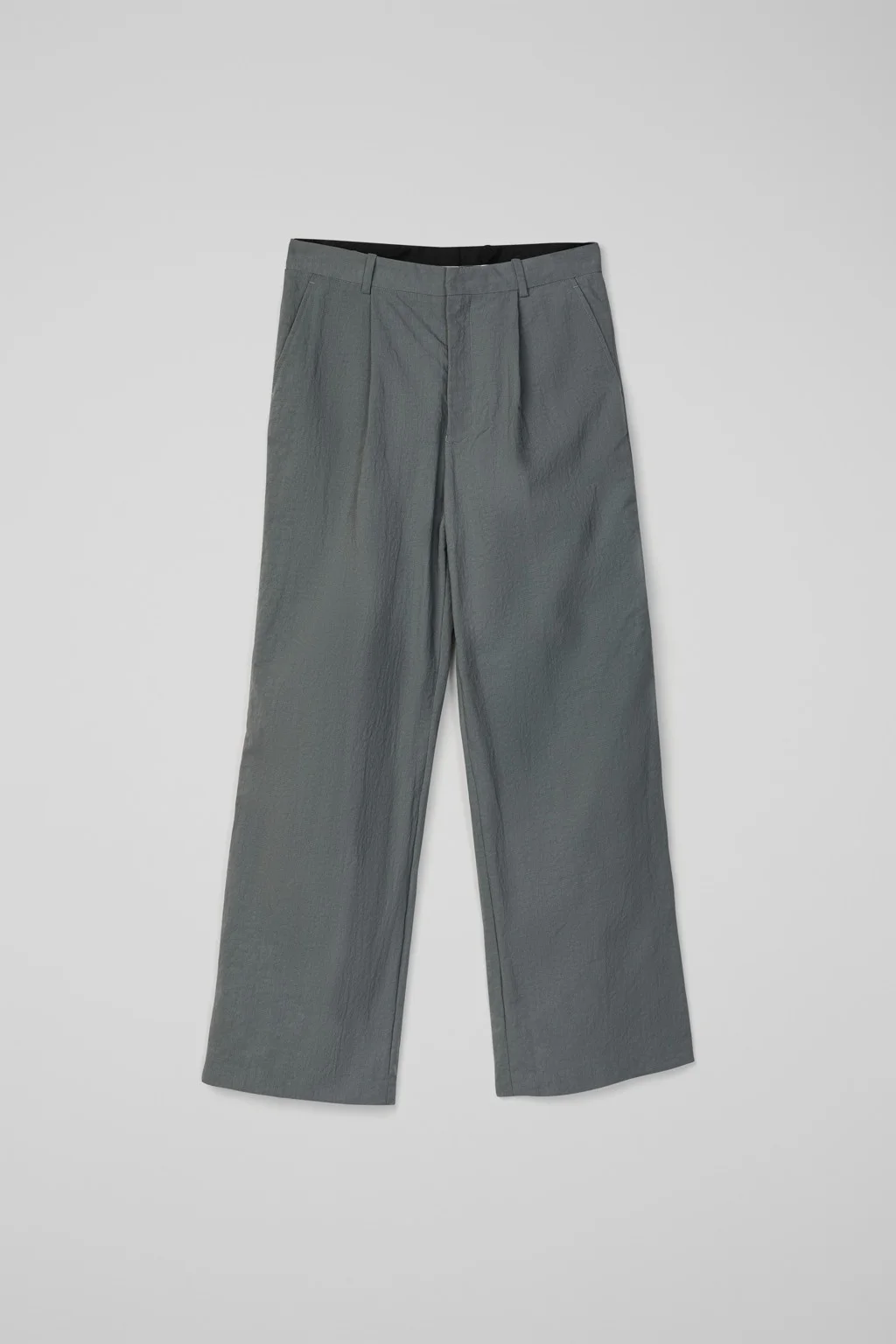 Gray Technical Suit Trousers - 1