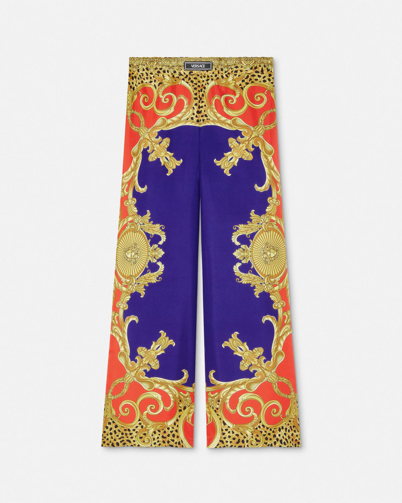 Cheetah Barocco Silk Pants 1