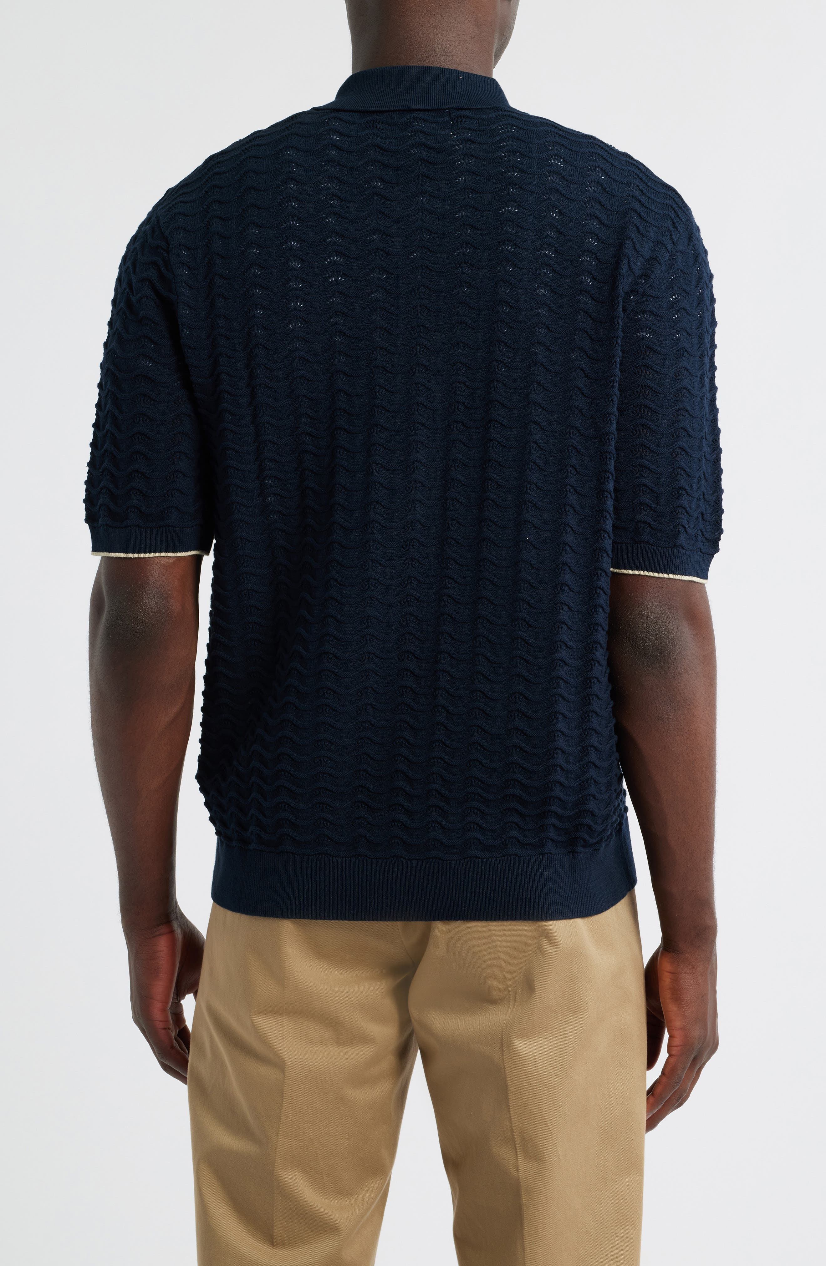 NN07 Gustav 6636 Full Zip Top in Navy Blue at Nordstrom - 3