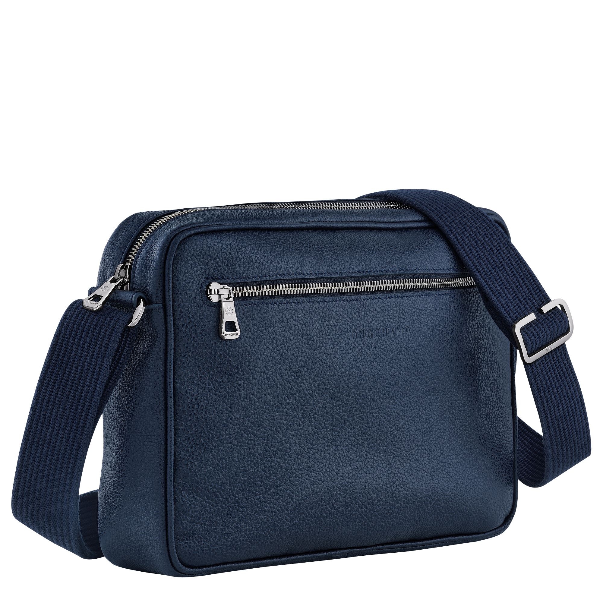 Le Foulonné M Camera bag Navy - Leather - 3