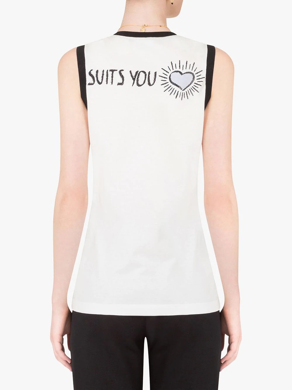 logo-print tank top - 4