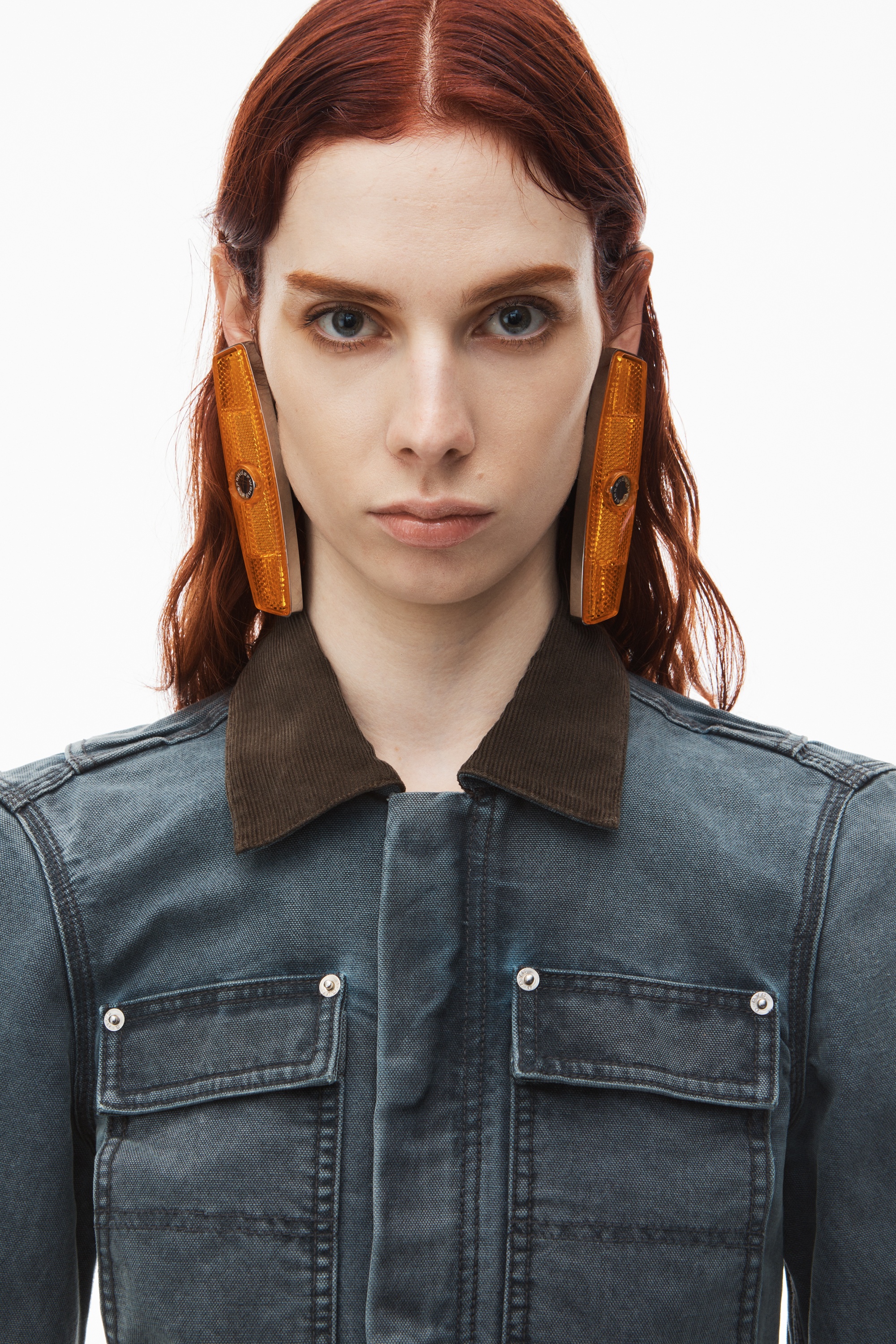 shrunken workwear jacket in denim - 4