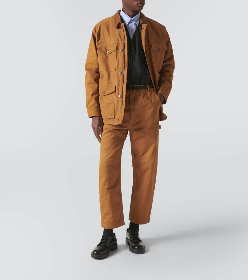 Comme des Garçons Homme Herringbone cotton straight pants outlook