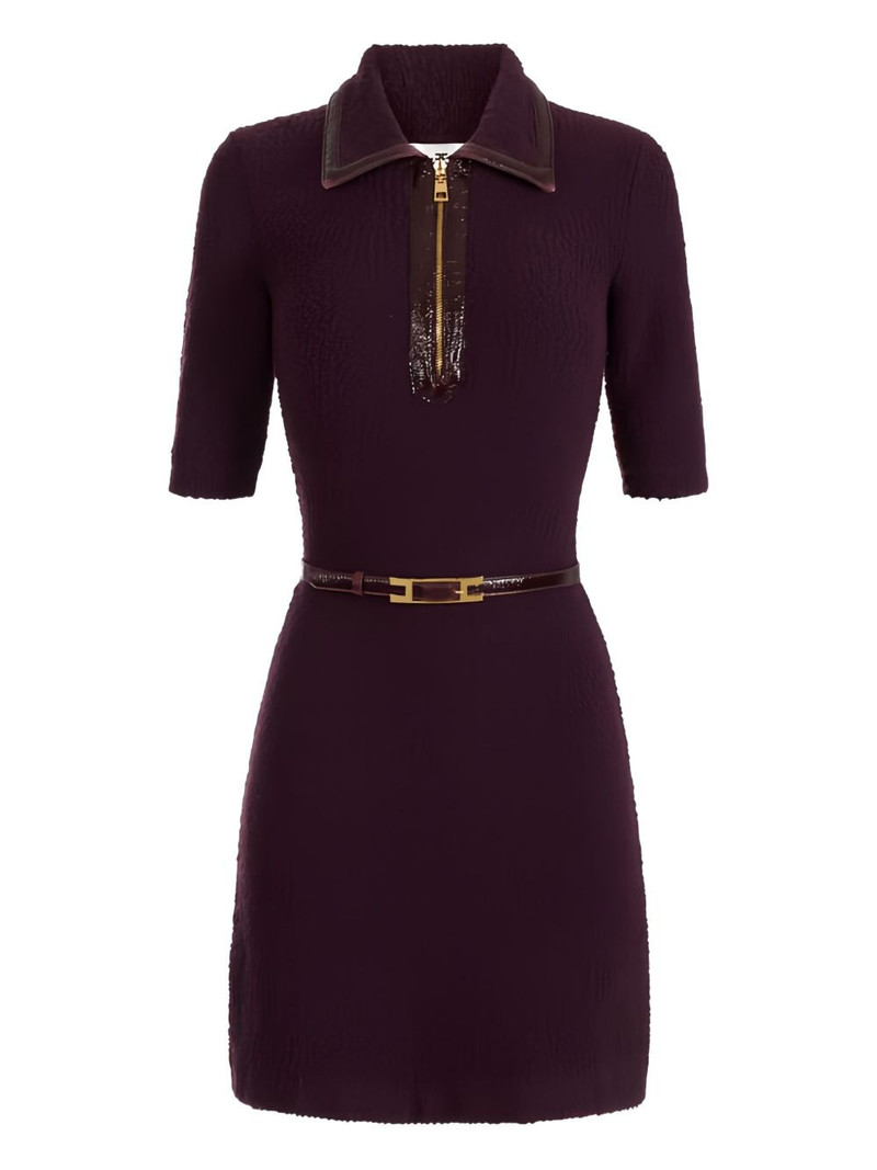 bouclé-knit mini dress 1