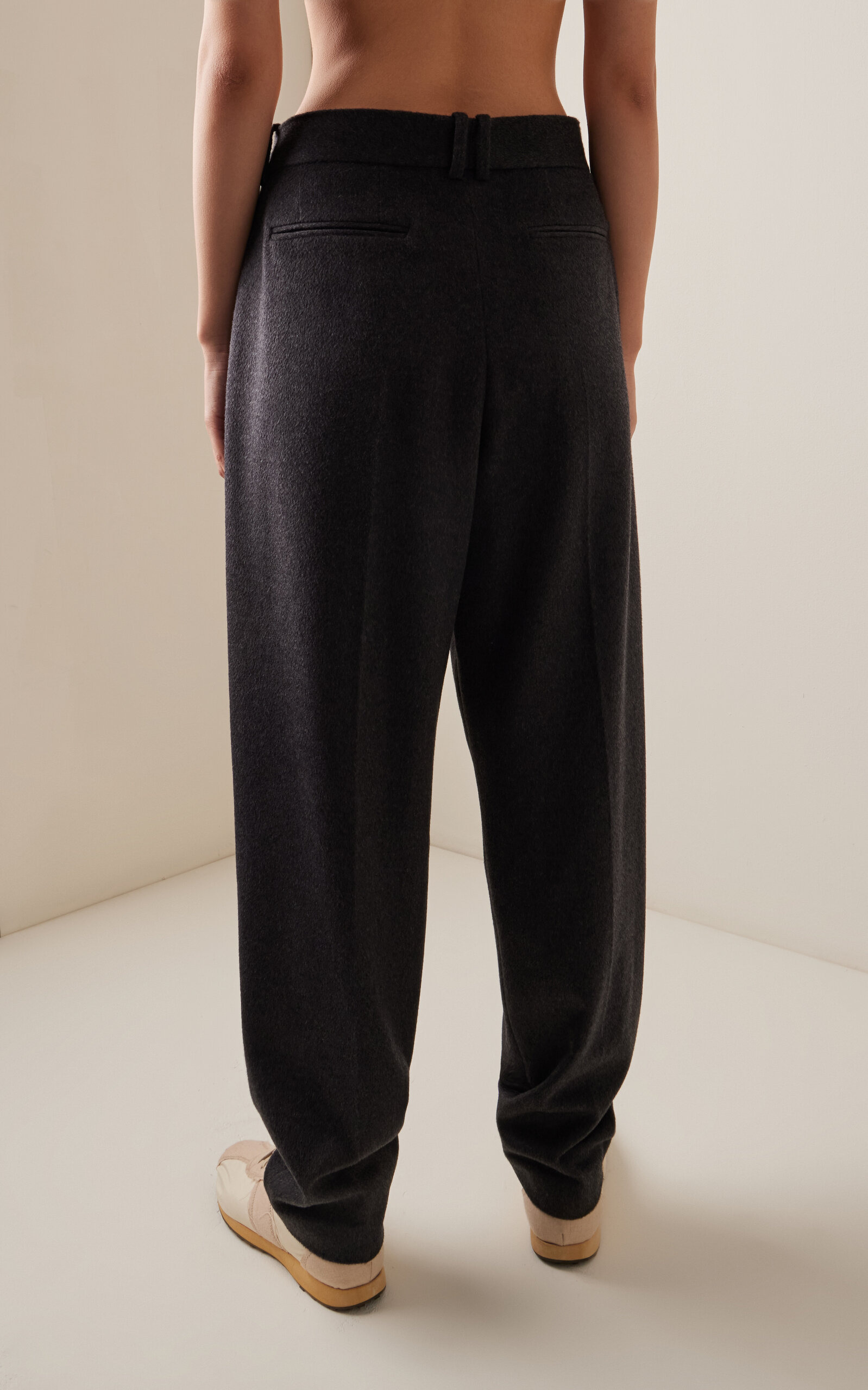 Richelle Cashmere Straight-Leg Pants grey - 4