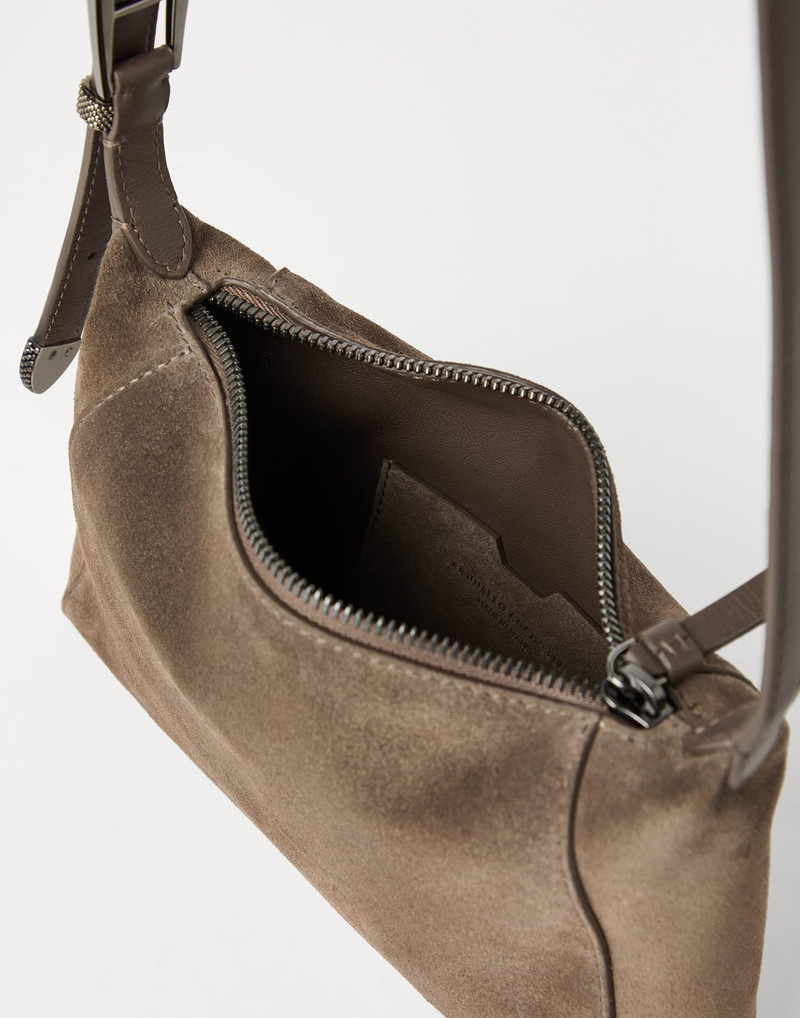 BC Duo shoulder bag in suede with monili 5