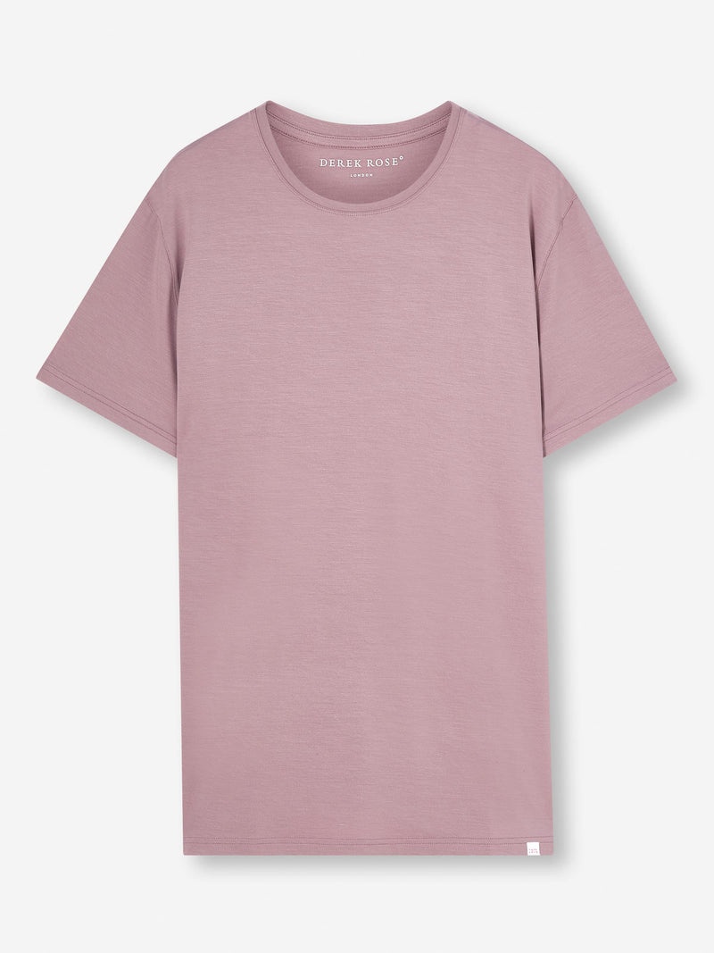 Men's T-Shirt Basel Micro Modal Stretch Mauve - 3