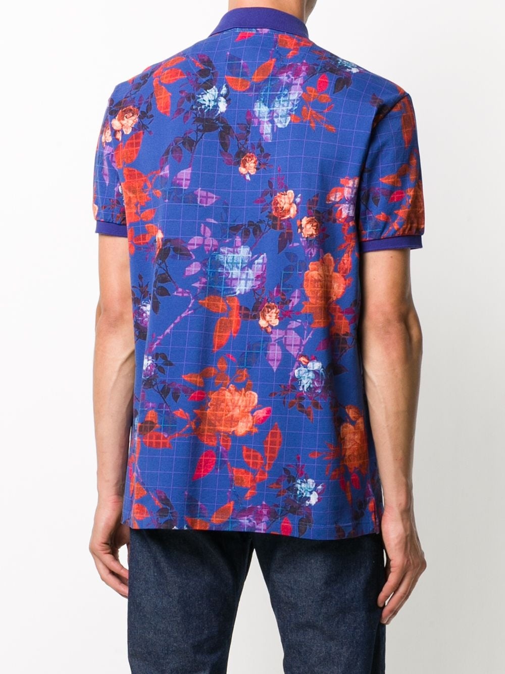 floral print polo shirt - 4