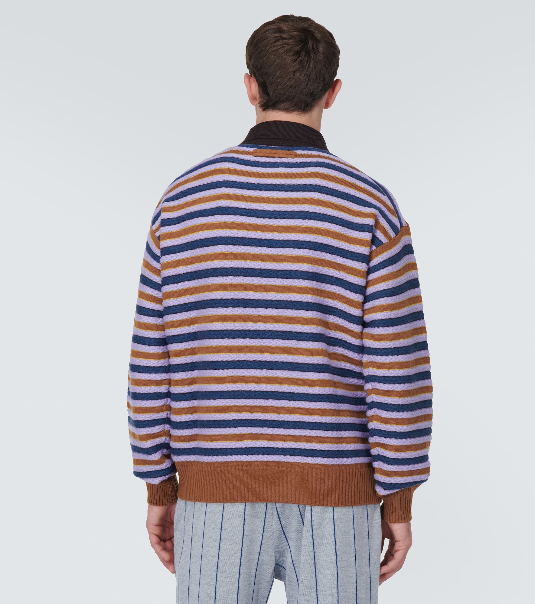 x The Elder Statesman cashmere and wool polo sweater - 4