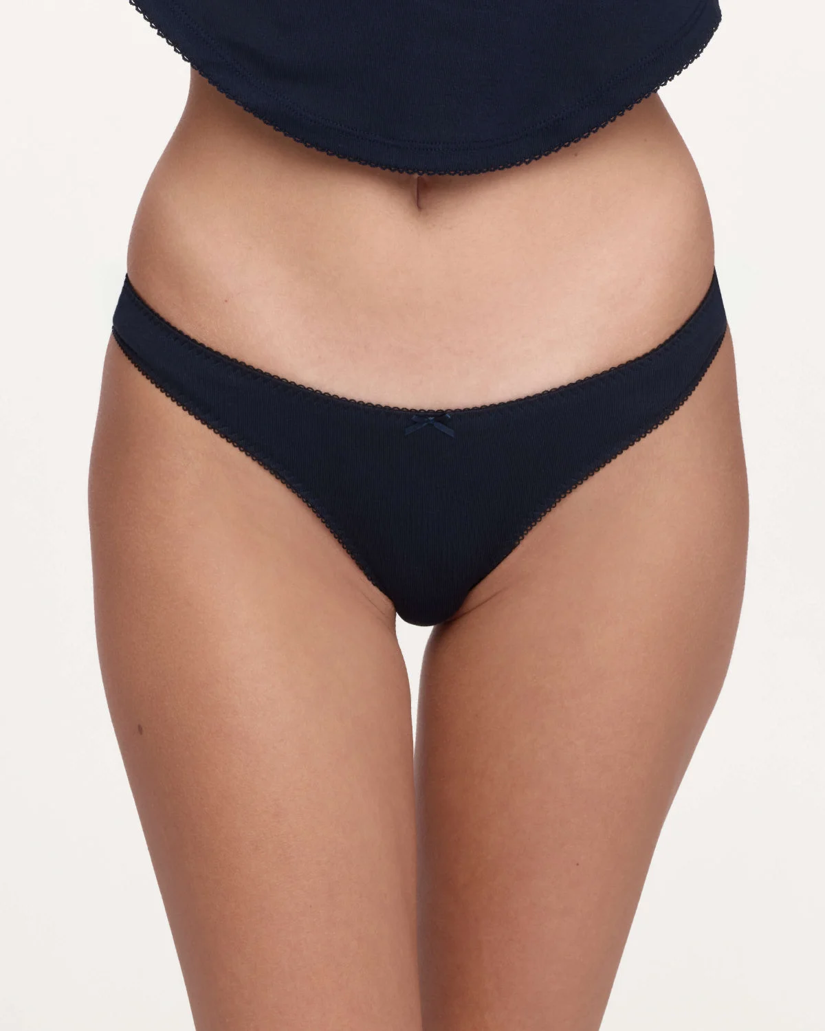 The Brazilian: Navy Cotton Jersey - 1