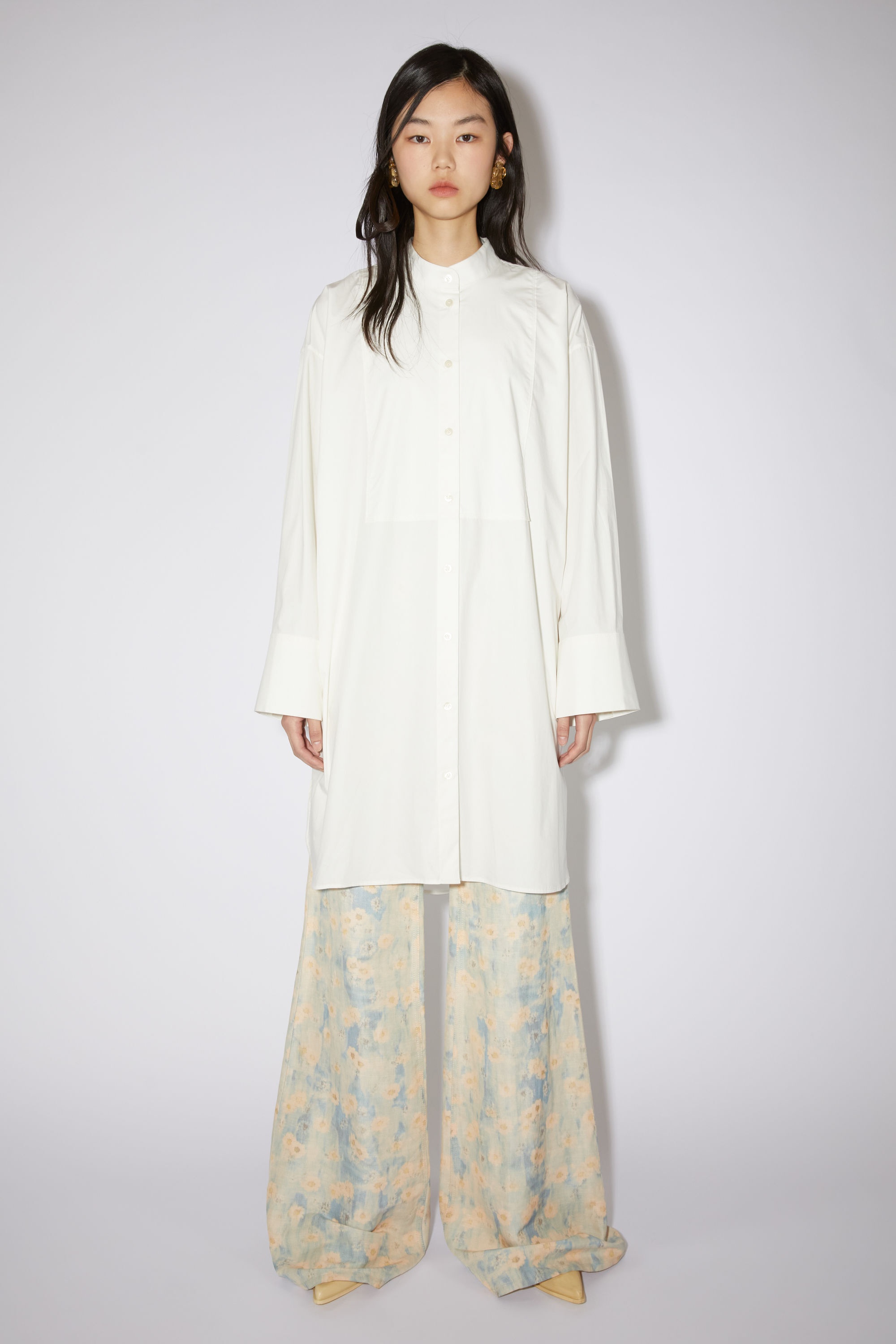Shirt dress - White - 2