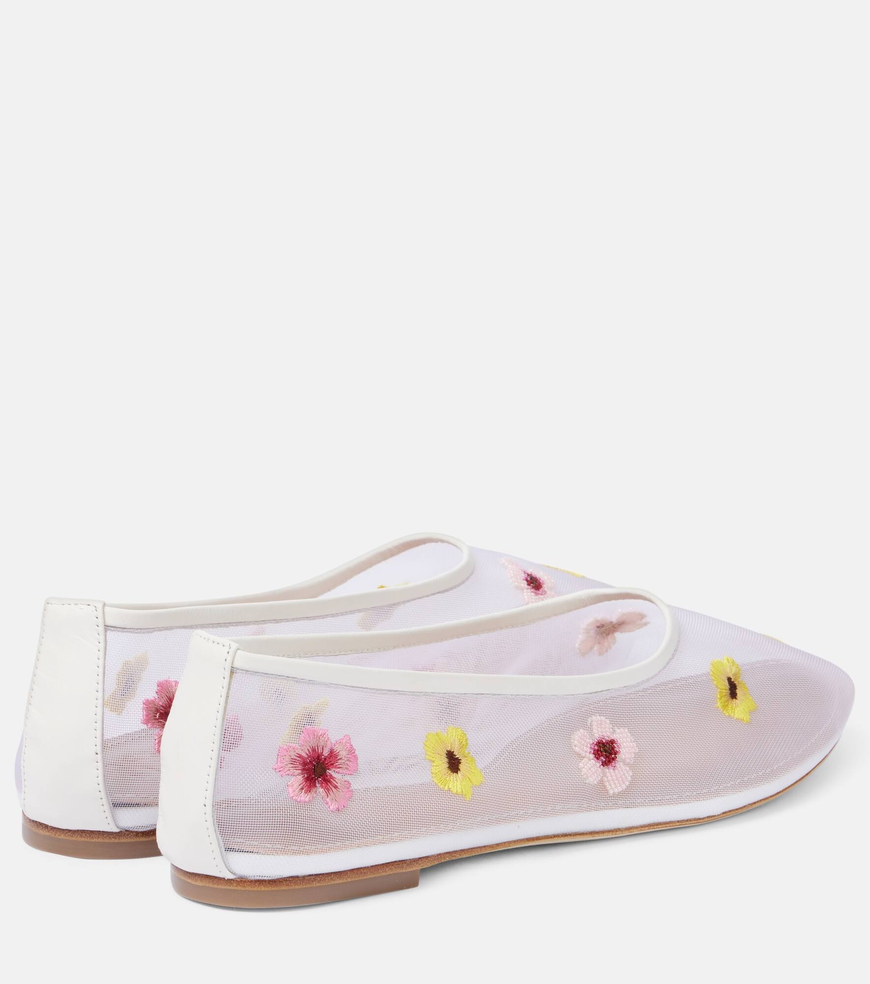 Alba floral mesh ballet flats - 2