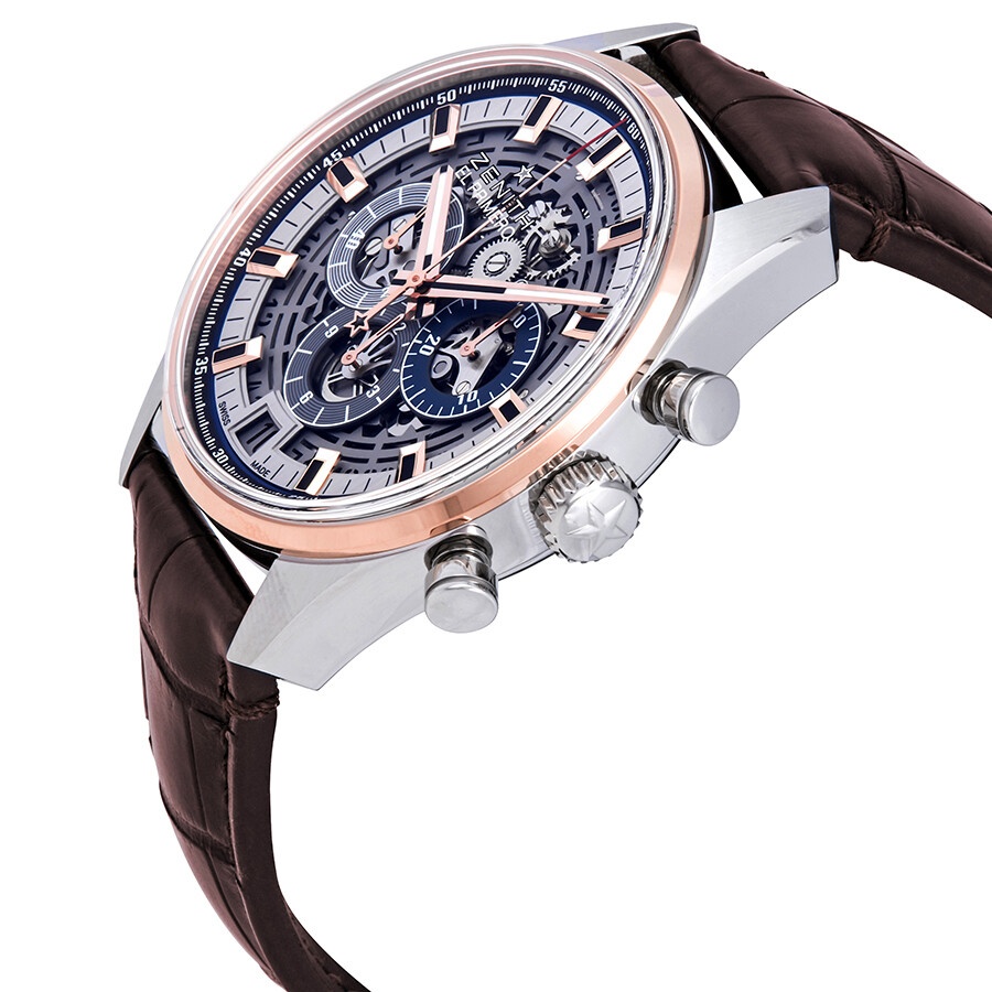 Zenith El Primero Chronograph Automatic Blue Skeleton Dial Men's Watch 51.2081.400/78.C810 - 2