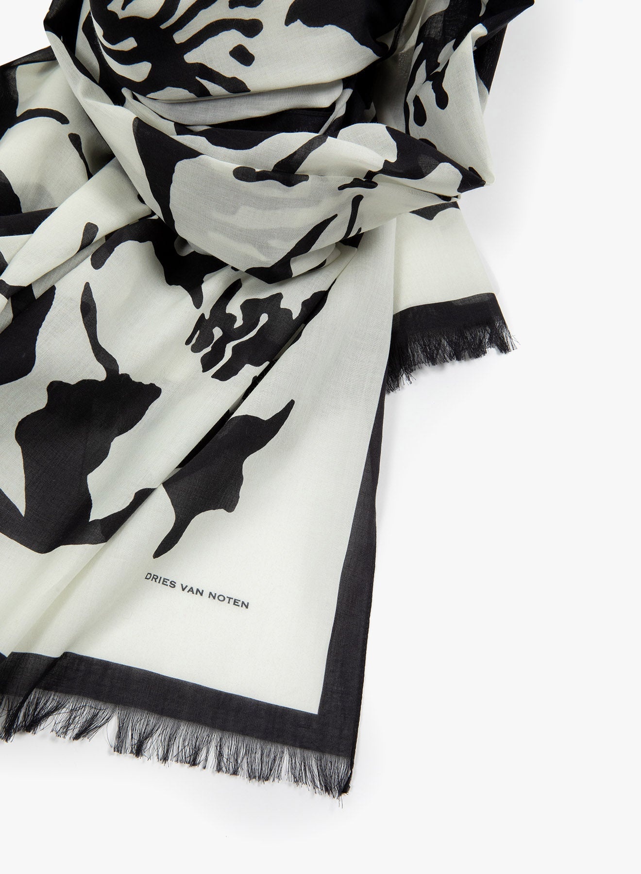 HIBISCUS PRINT SCARF - 3