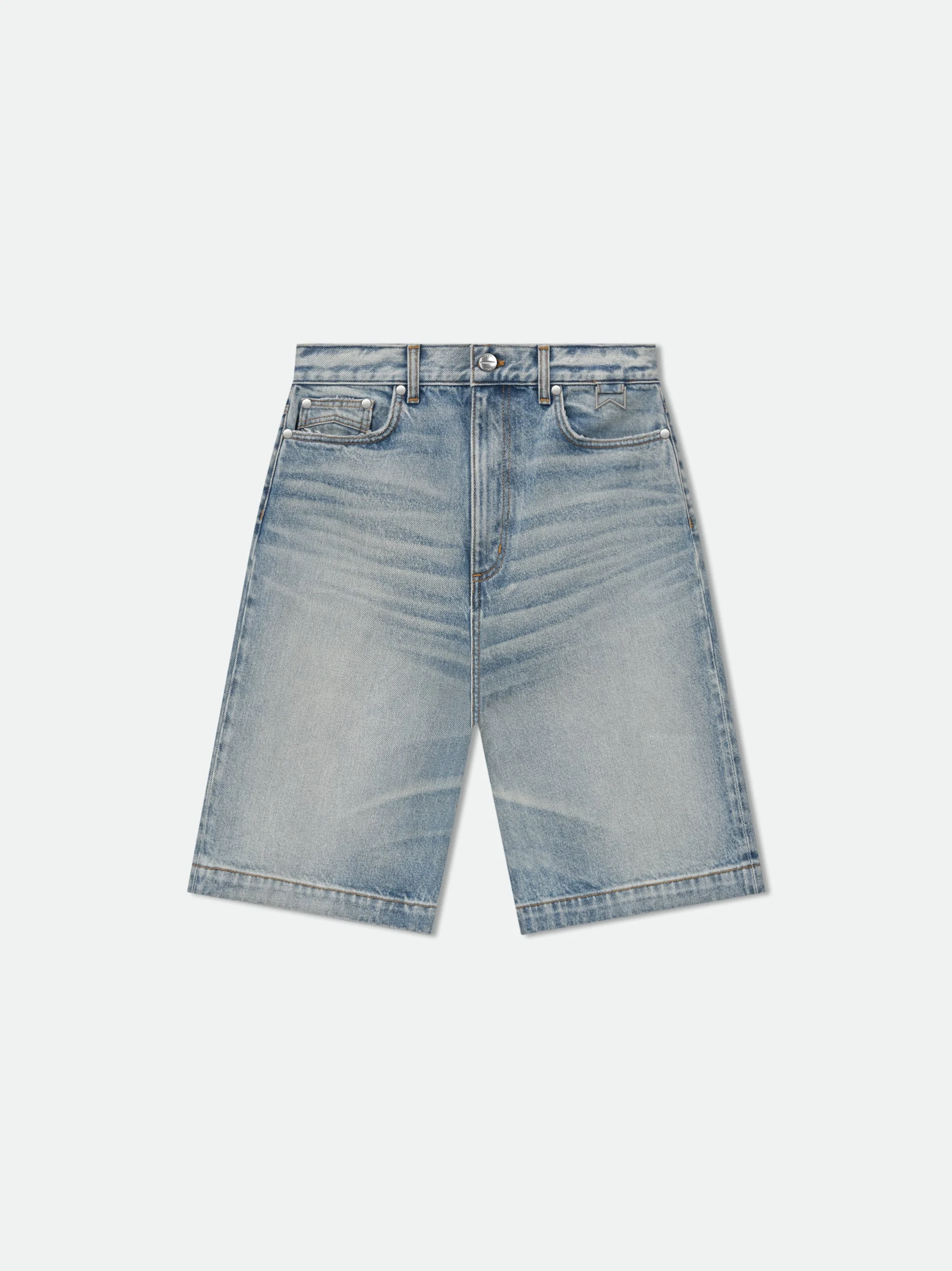 DENIM BAGGY SHORT - 1