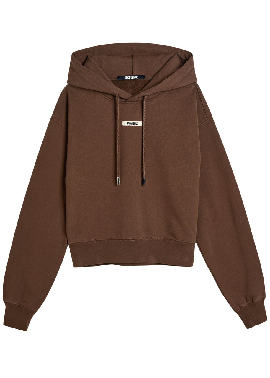 Jacquemus Le Hoodie Gros Grain Hooded Cotton Sweatshirt - 1