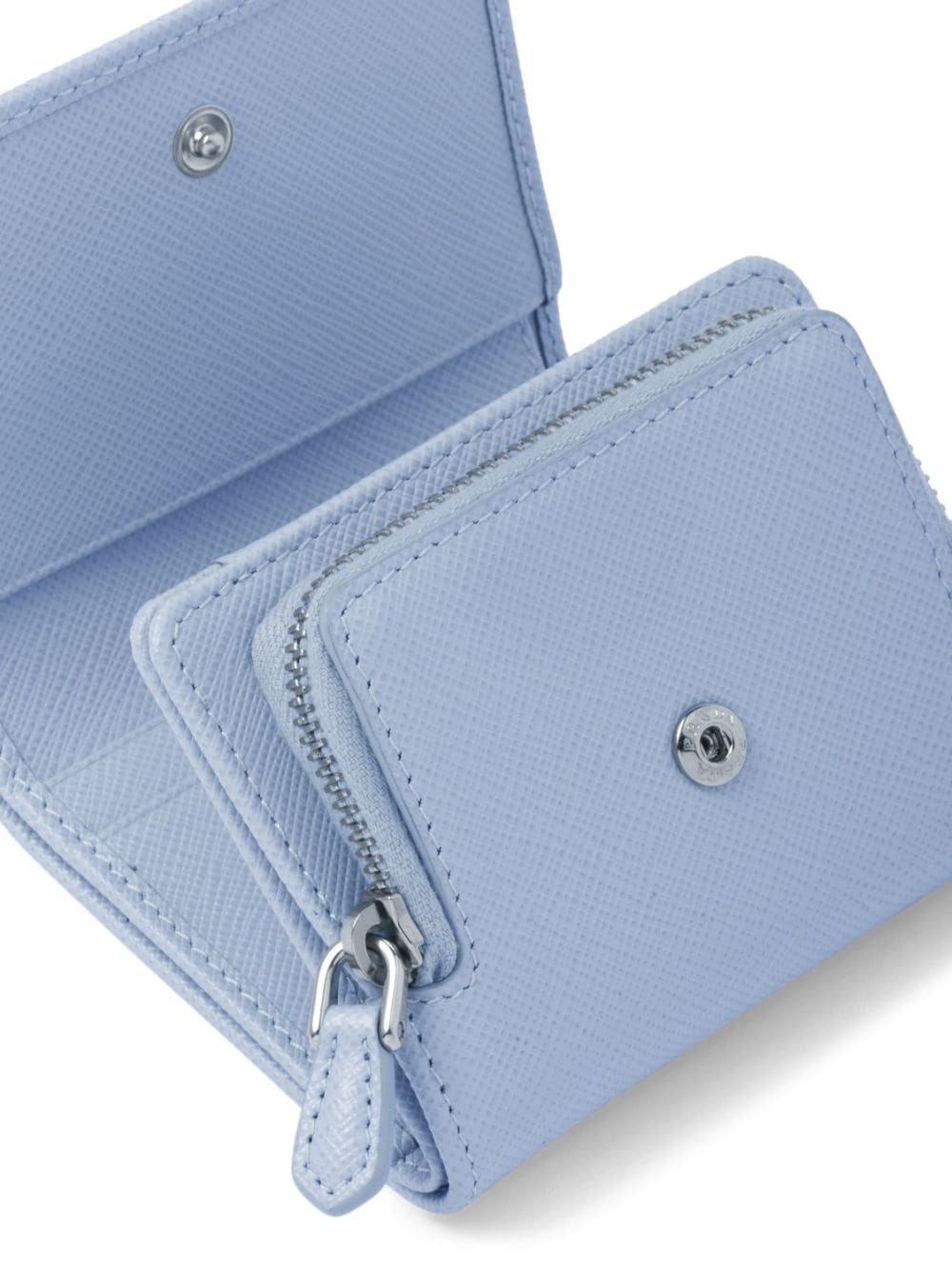 triangle-logo Saffiano leather wallet - 3