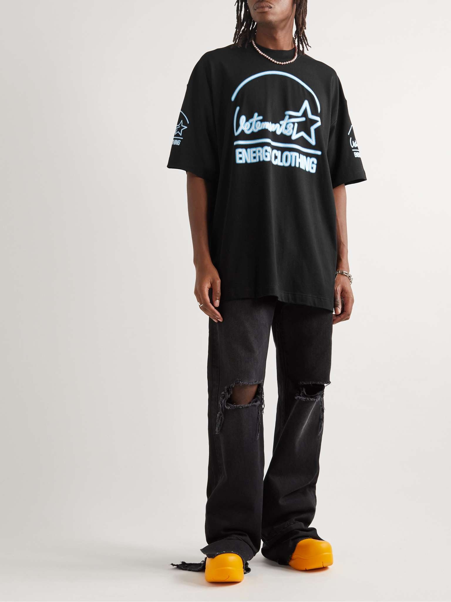 Oversized Logo-Print Cotton-Jersey T-Shirt - 2