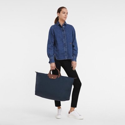 Longchamp Le Pliage Original M Travel bag Navy - Recycled canvas outlook