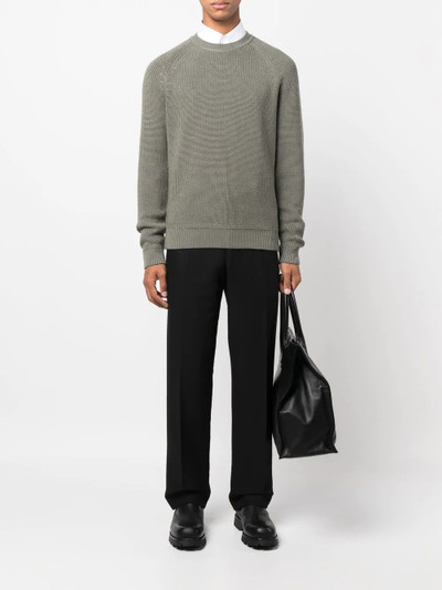 TOM FORD crew neck ribbed jumper outlook