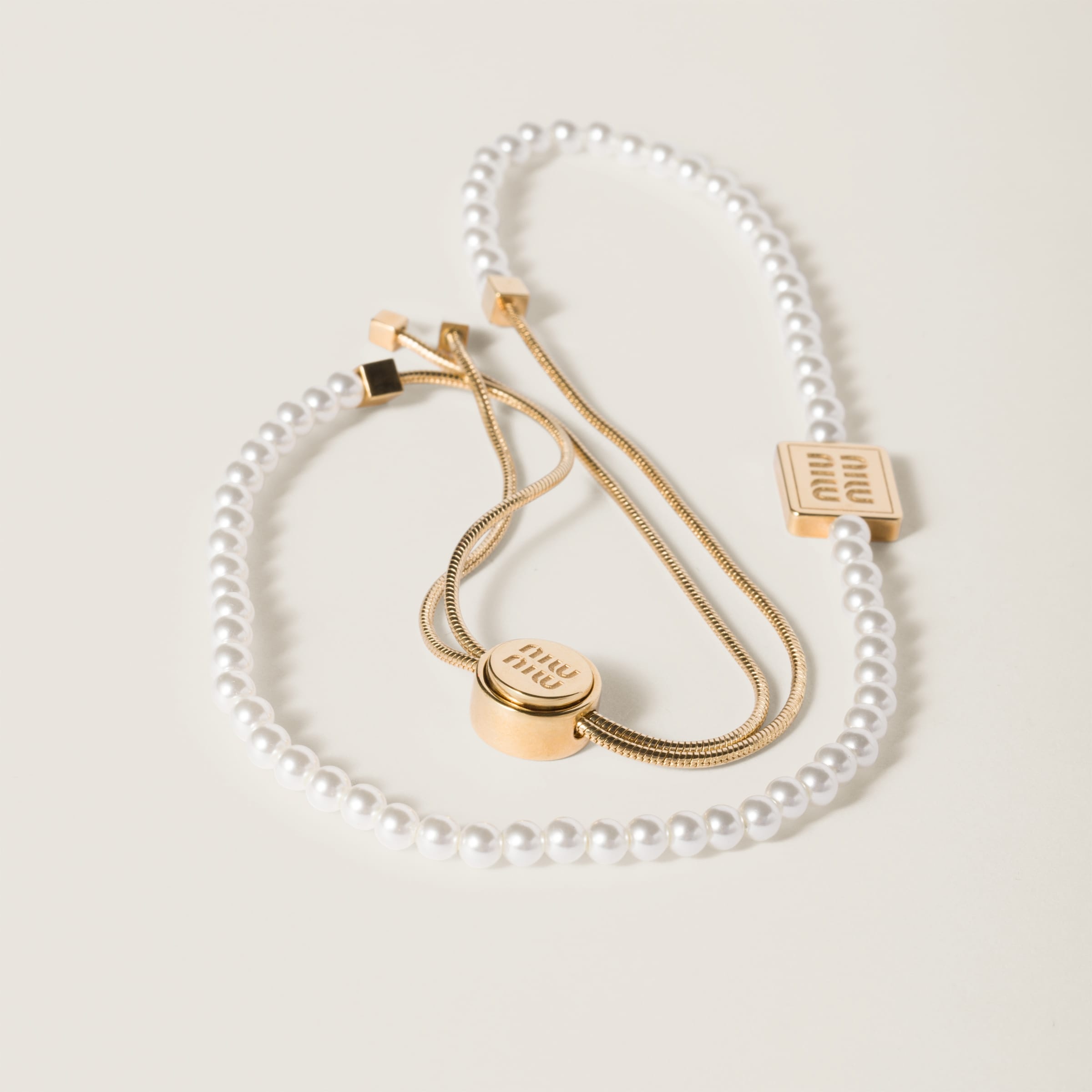 Pearl and metal choker - 2