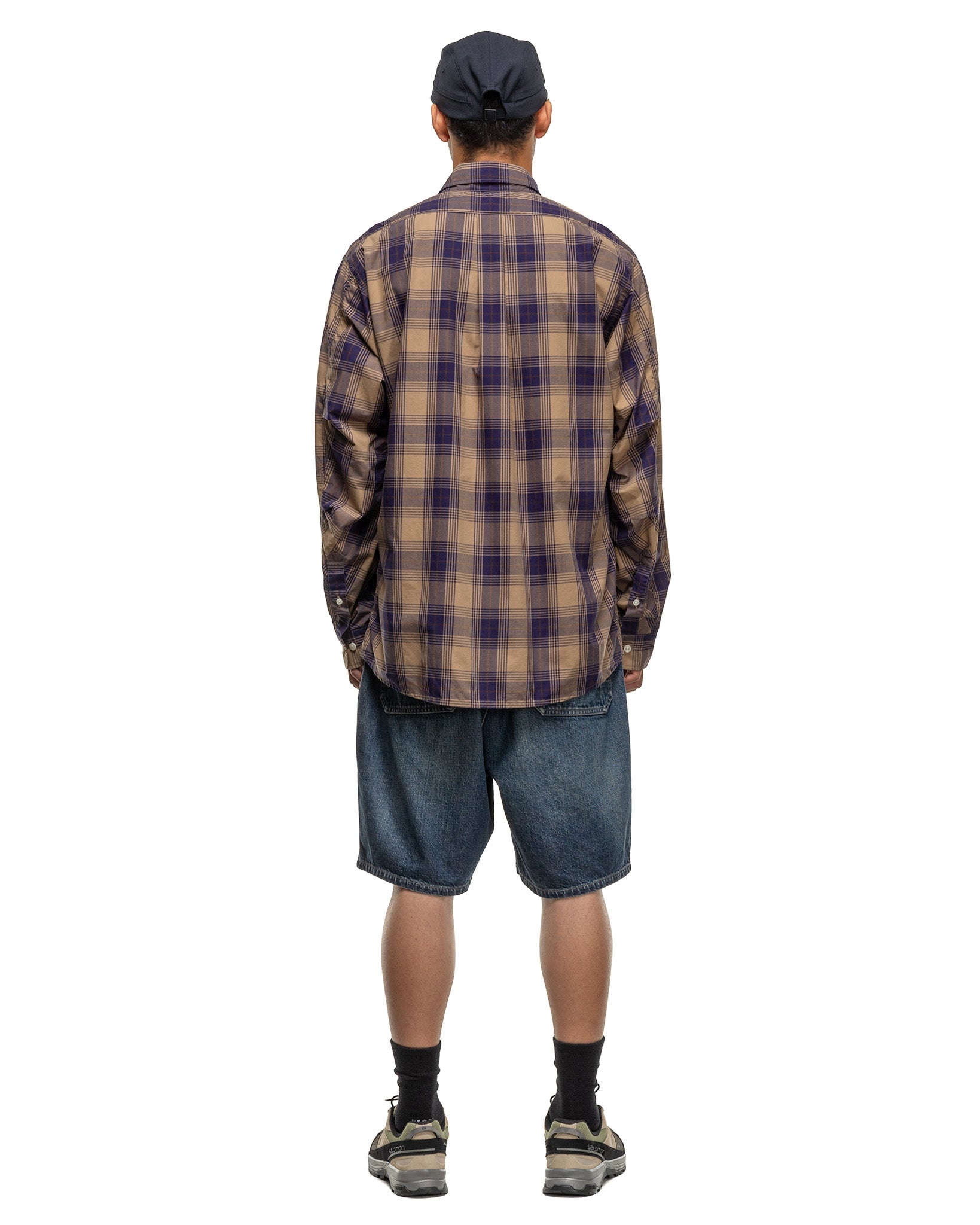 nonnative Dweller L/S B.D. Shirt Cotton Typewriter Tartan Check 