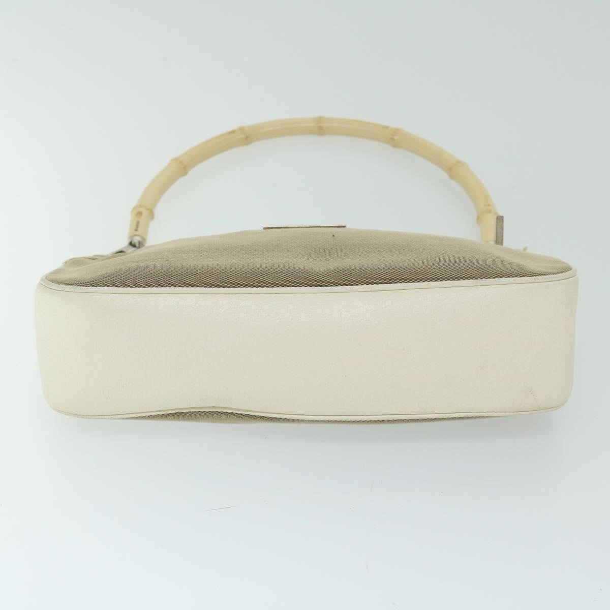 GUCCI Bamboo Hand Bag Canvas Beige 001 001 - 5