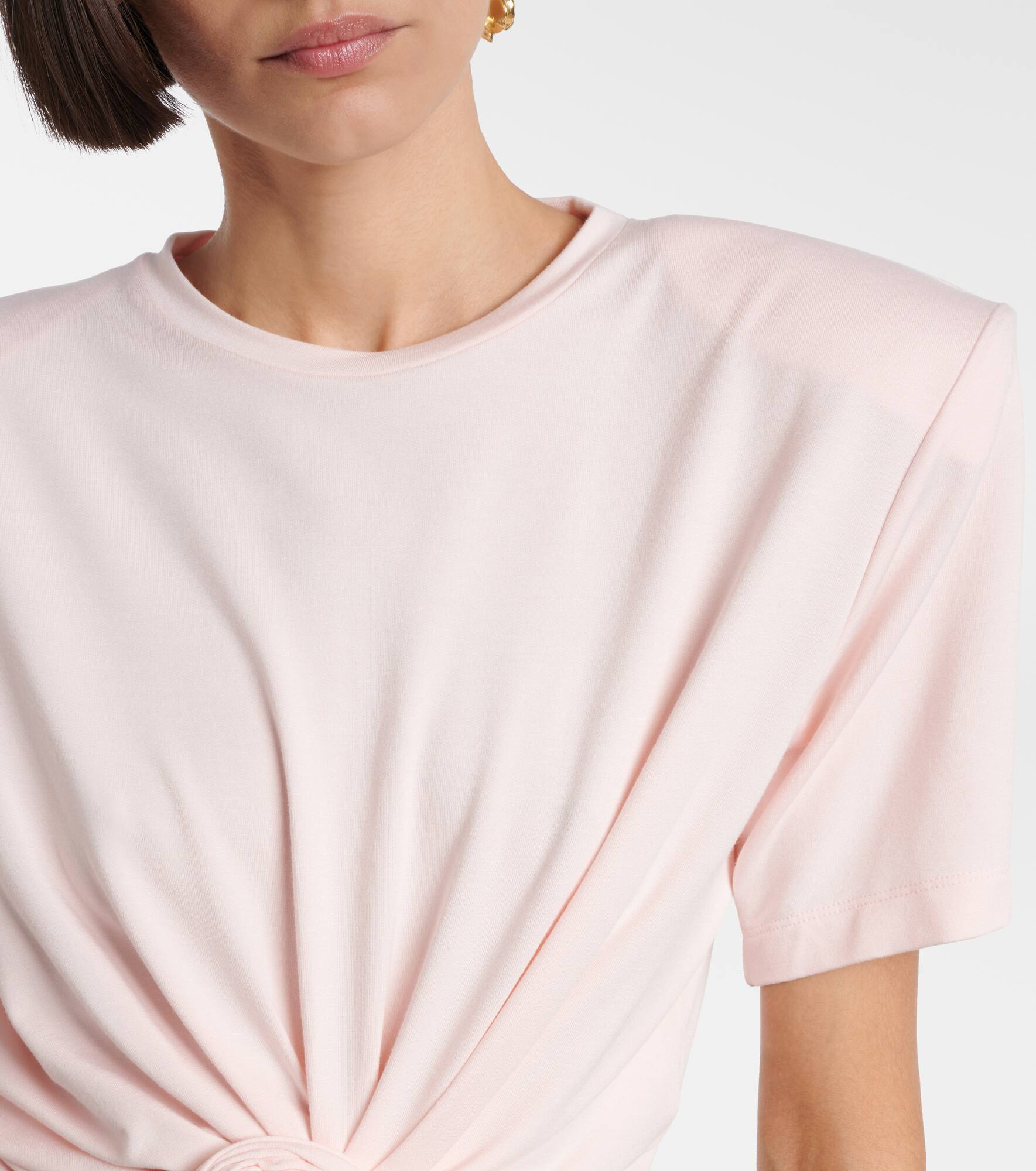 Knotted jersey T-shirt - 4